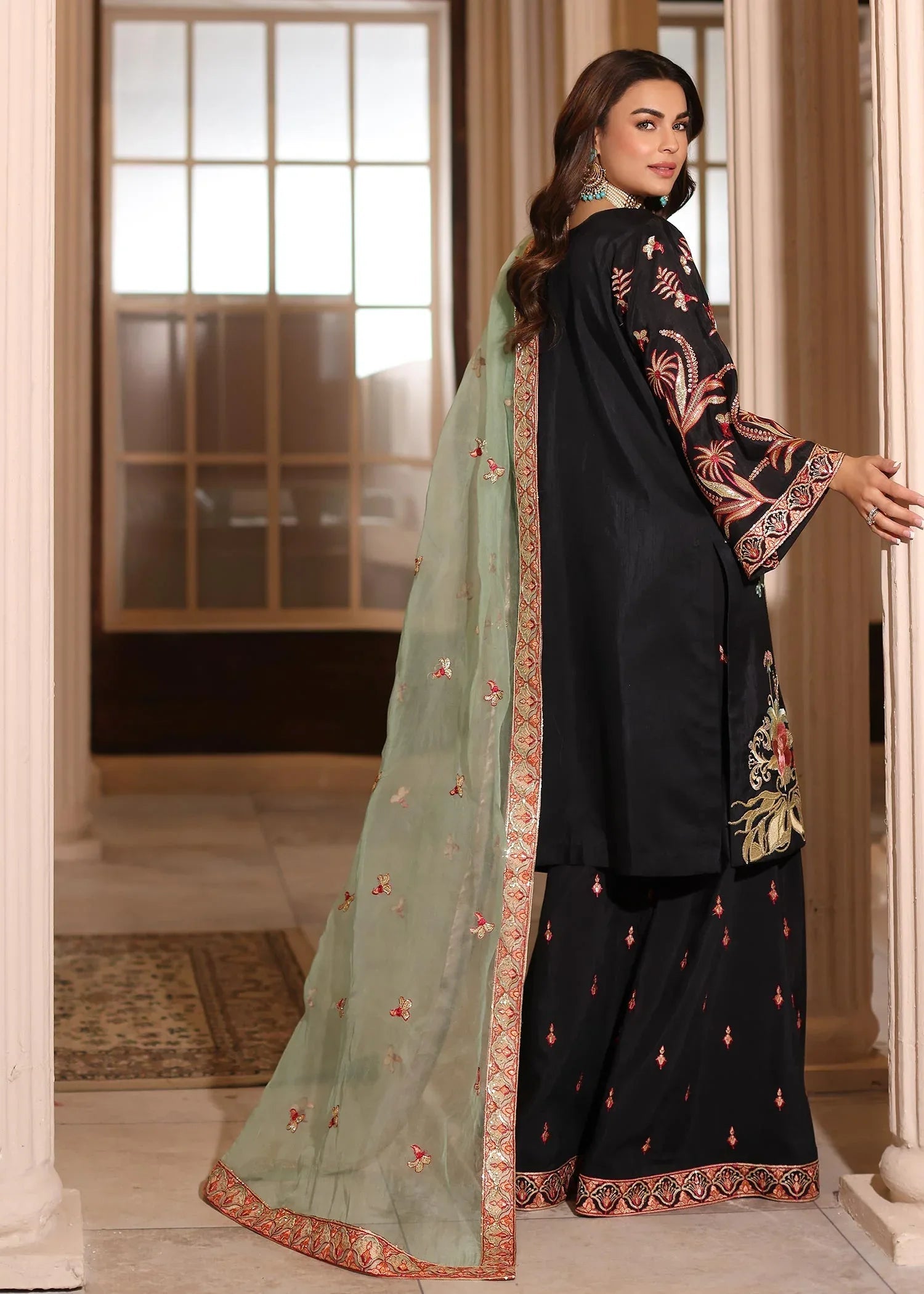 Waqas Shah | Meh-E-Nur | EMBER - Aqsa Fabrics
