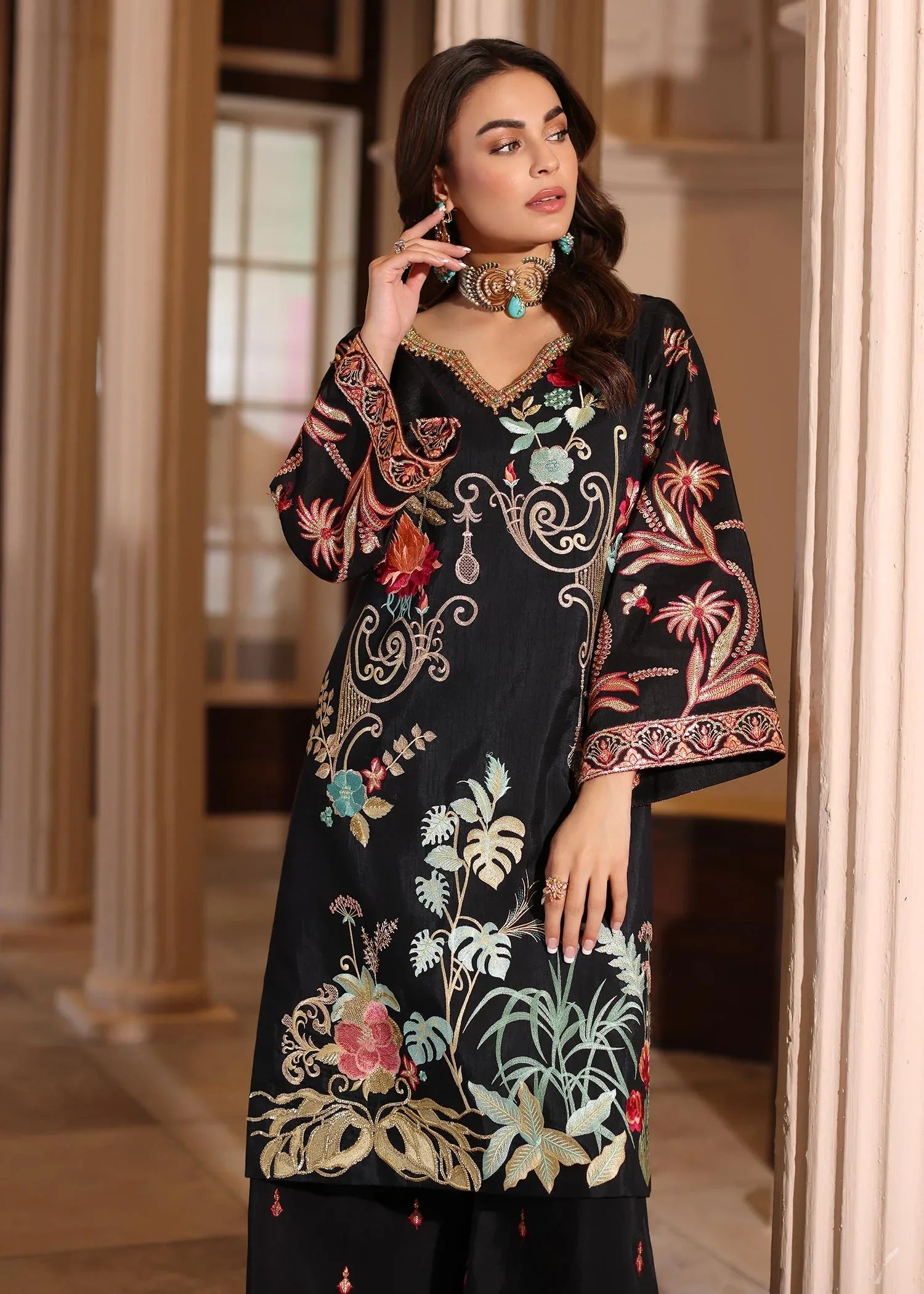Waqas Shah | Meh-E-Nur | EMBER - Aqsa Fabrics