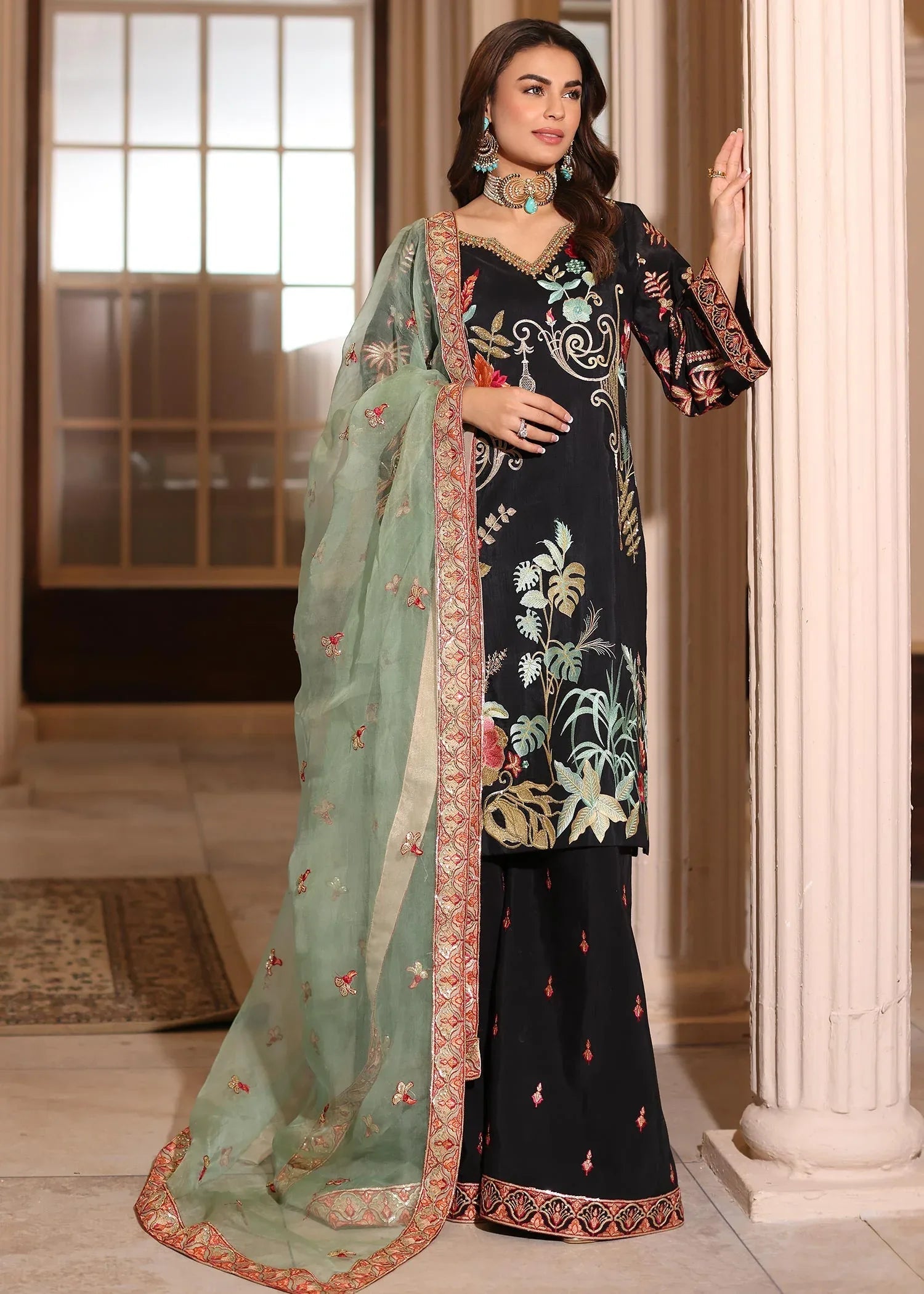 Waqas Shah | Meh-E-Nur | EMBER - Aqsa Fabrics