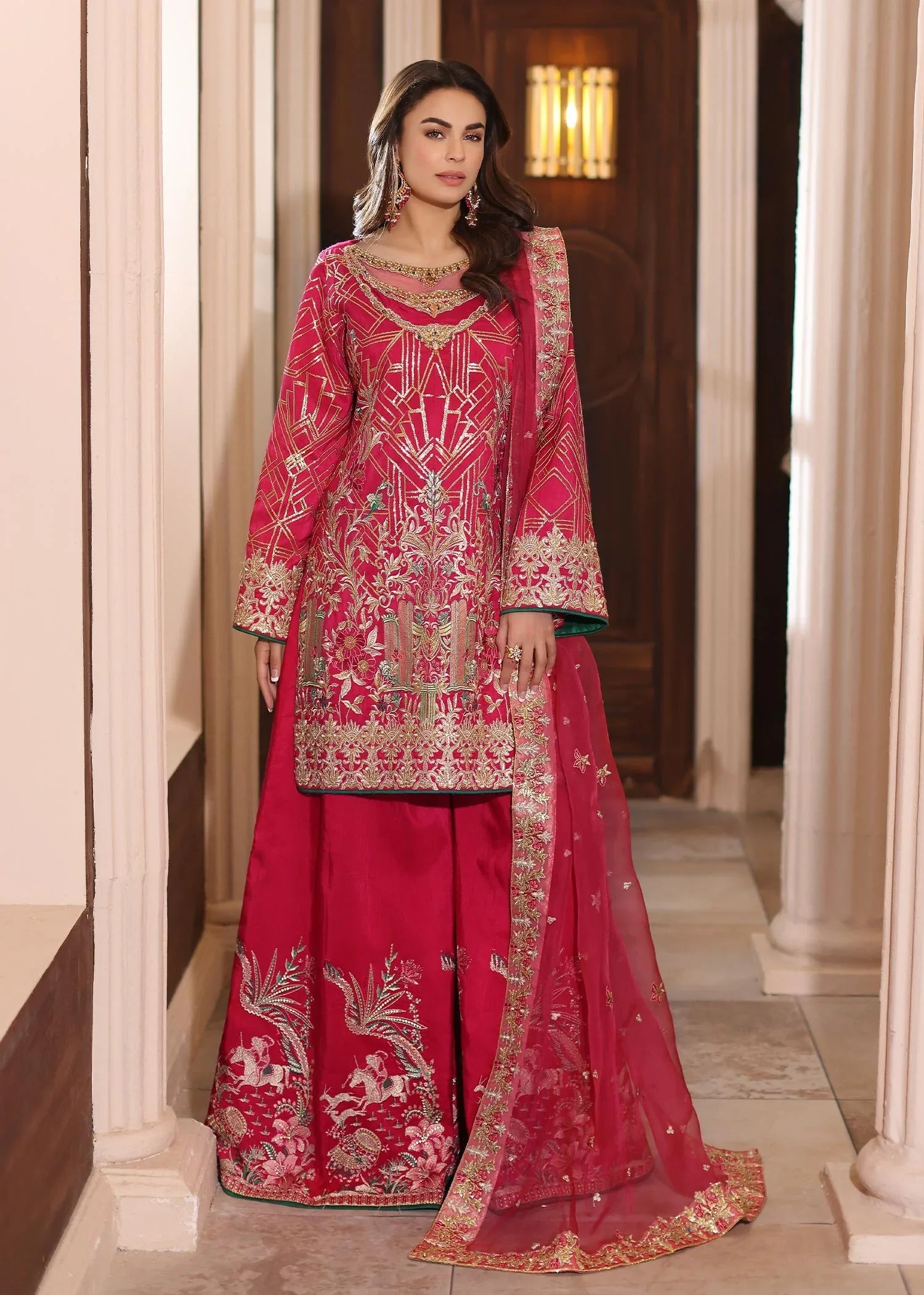 Waqas Shah | Meh-E-Nur | TOPAZ - Aqsa Fabrics