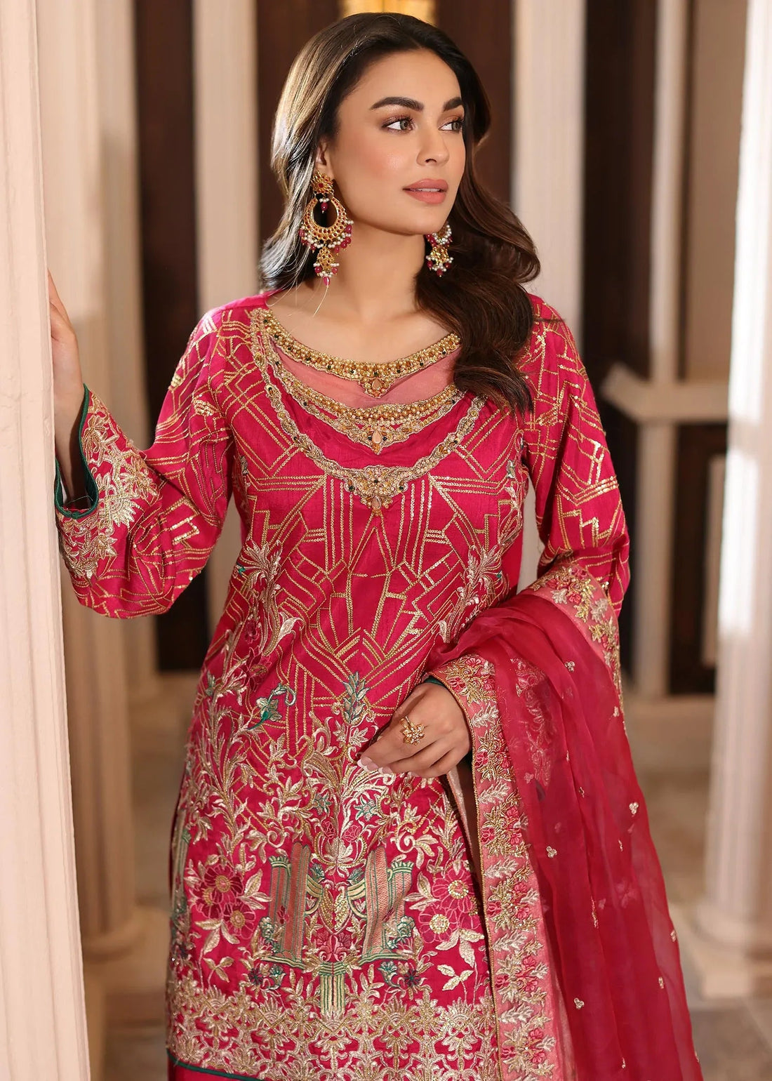 Waqas Shah | Meh-E-Nur | TOPAZ - Aqsa Fabrics