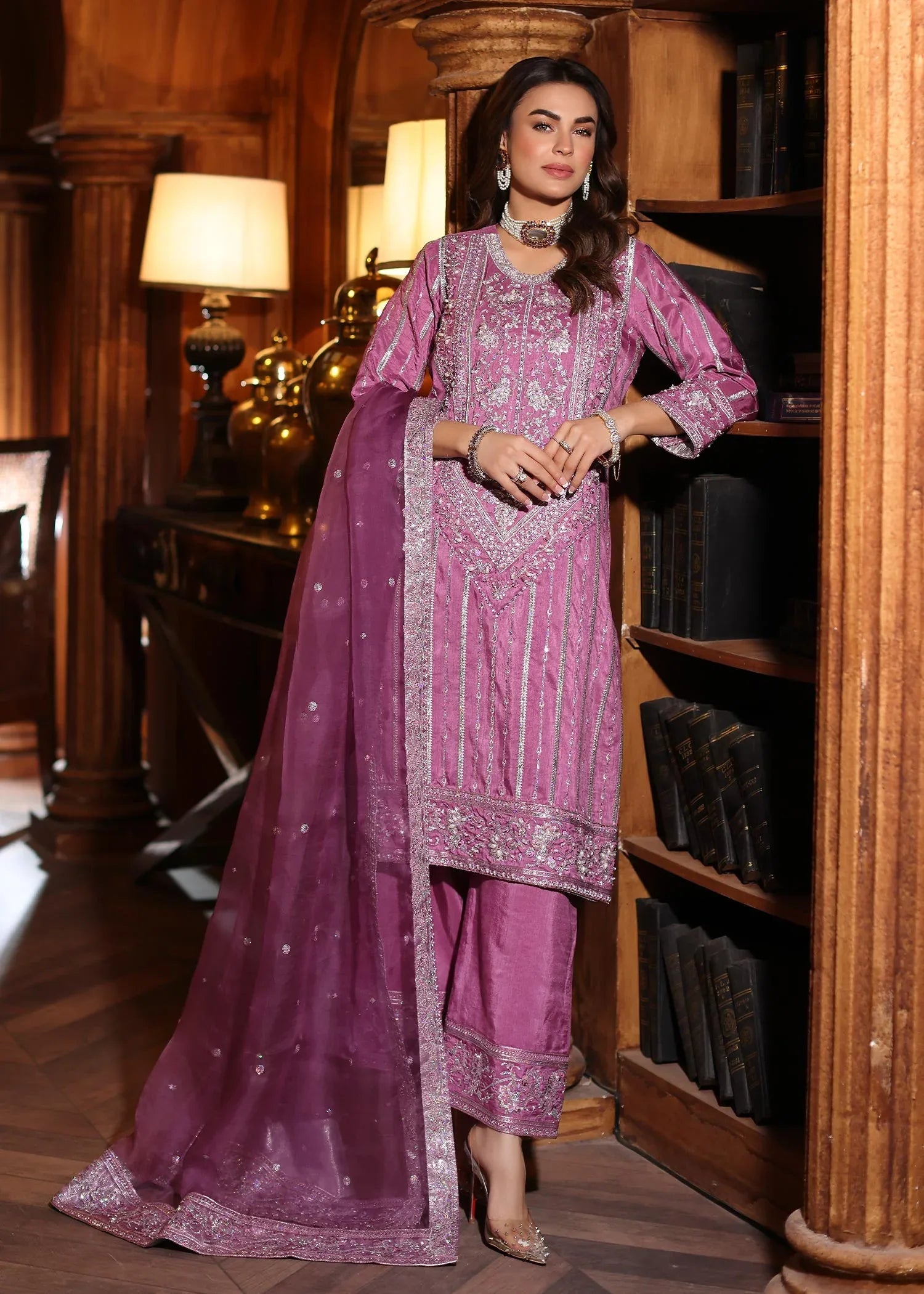 Waqas Shah | Meh-E-Nur | TULIP - Aqsa Fabrics