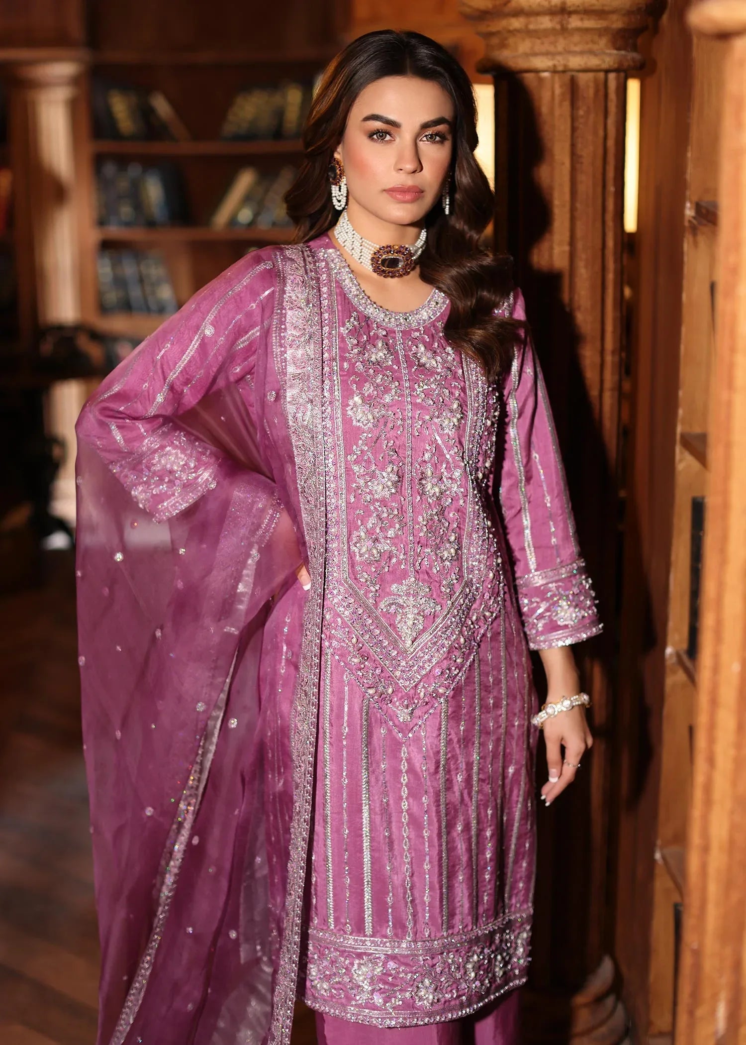 Waqas Shah | Meh-E-Nur | TULIP - Aqsa Fabrics