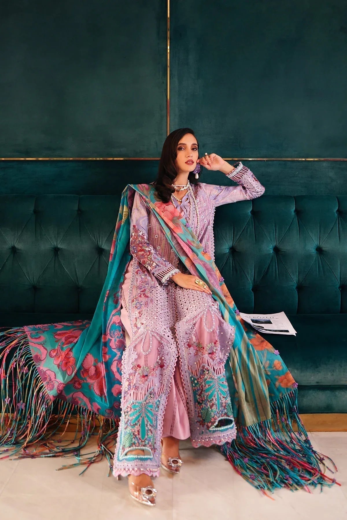 Afrozeh | Lawn 25 | Chrysa - Aqsa Fabrics