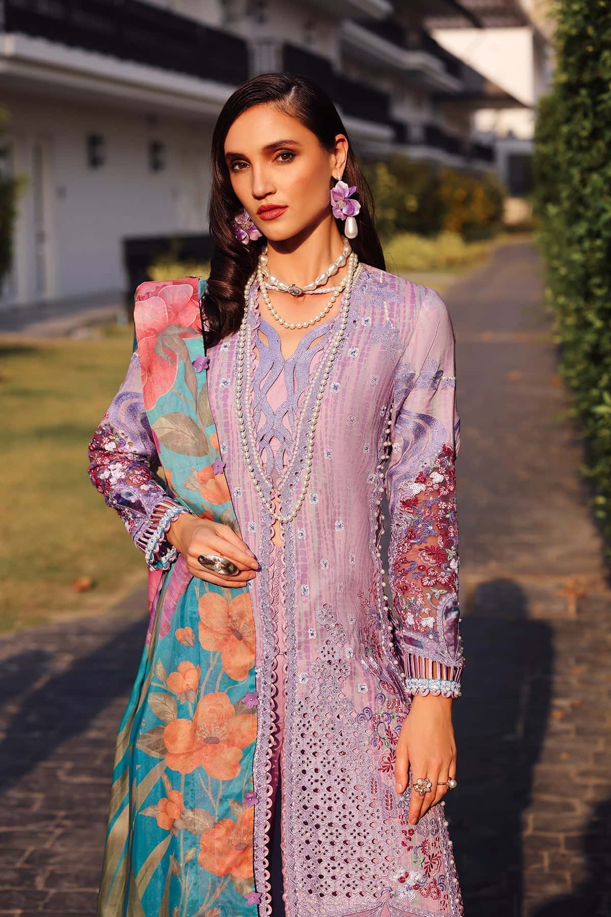 Afrozeh | Lawn 25 | Chrysa - Aqsa Fabrics