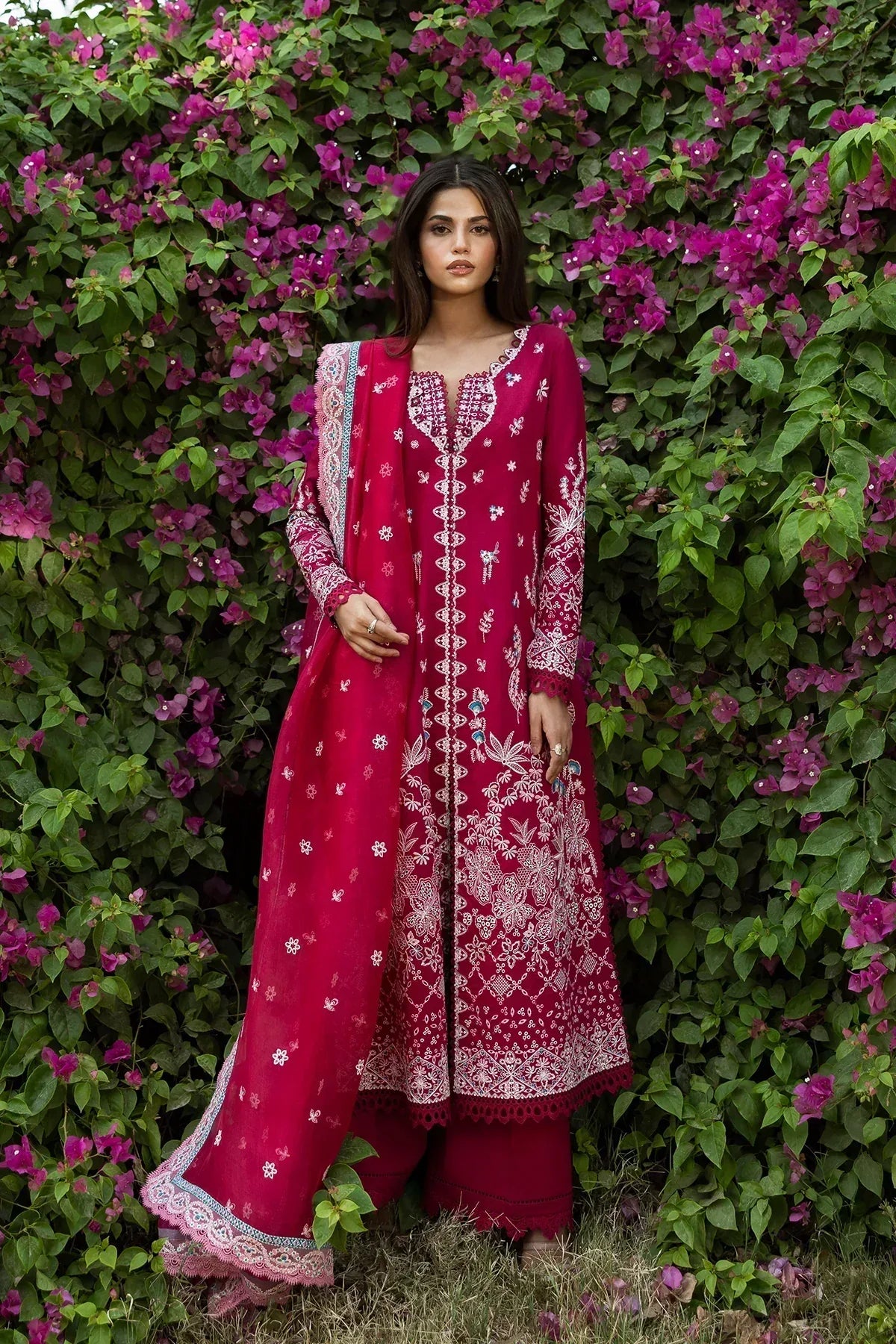 Afrozeh | Mulaqaat Lawn | Humnasheen - Aqsa Fabrics