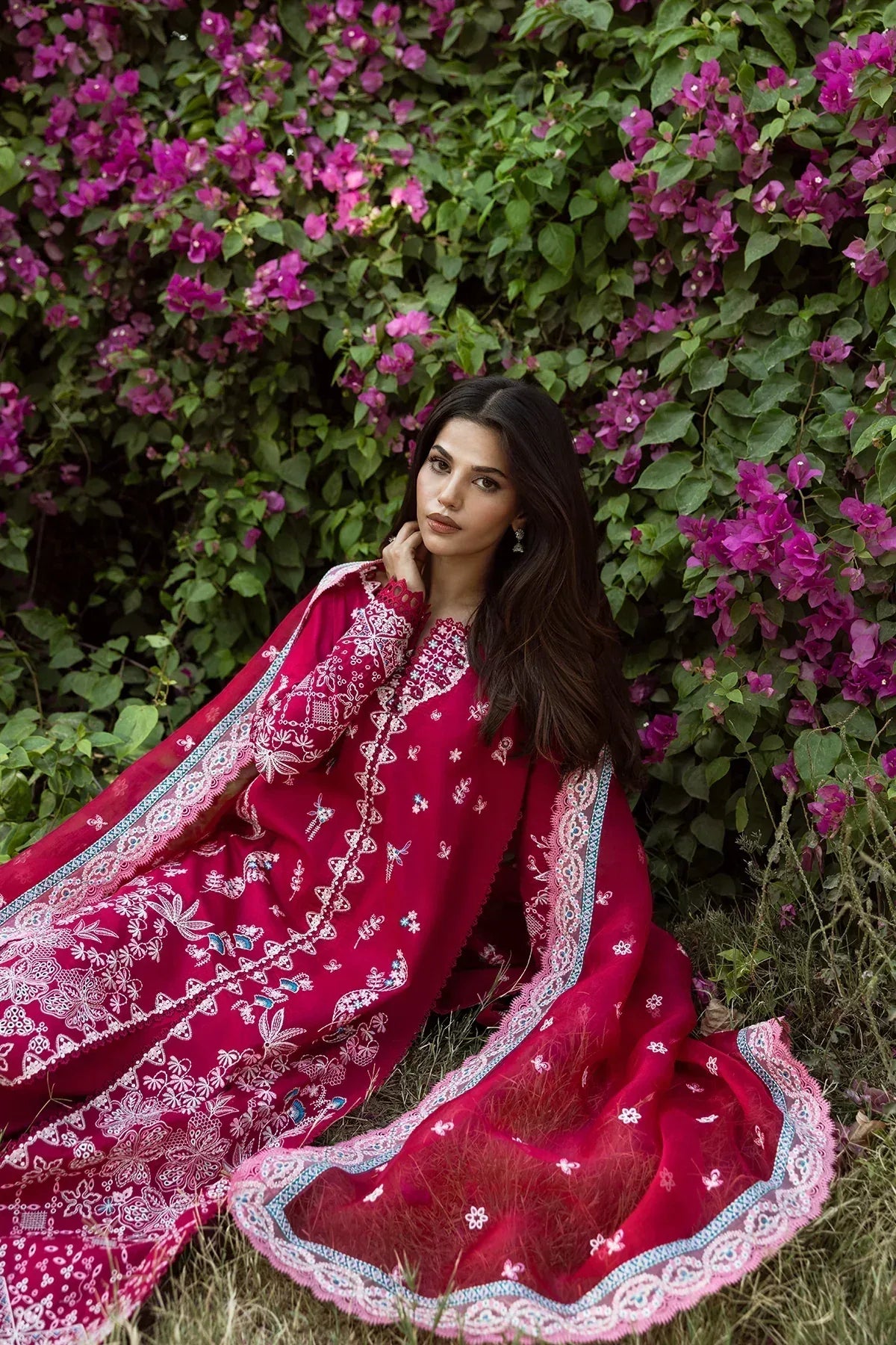 Afrozeh | Mulaqaat Lawn | Humnasheen - Aqsa Fabrics