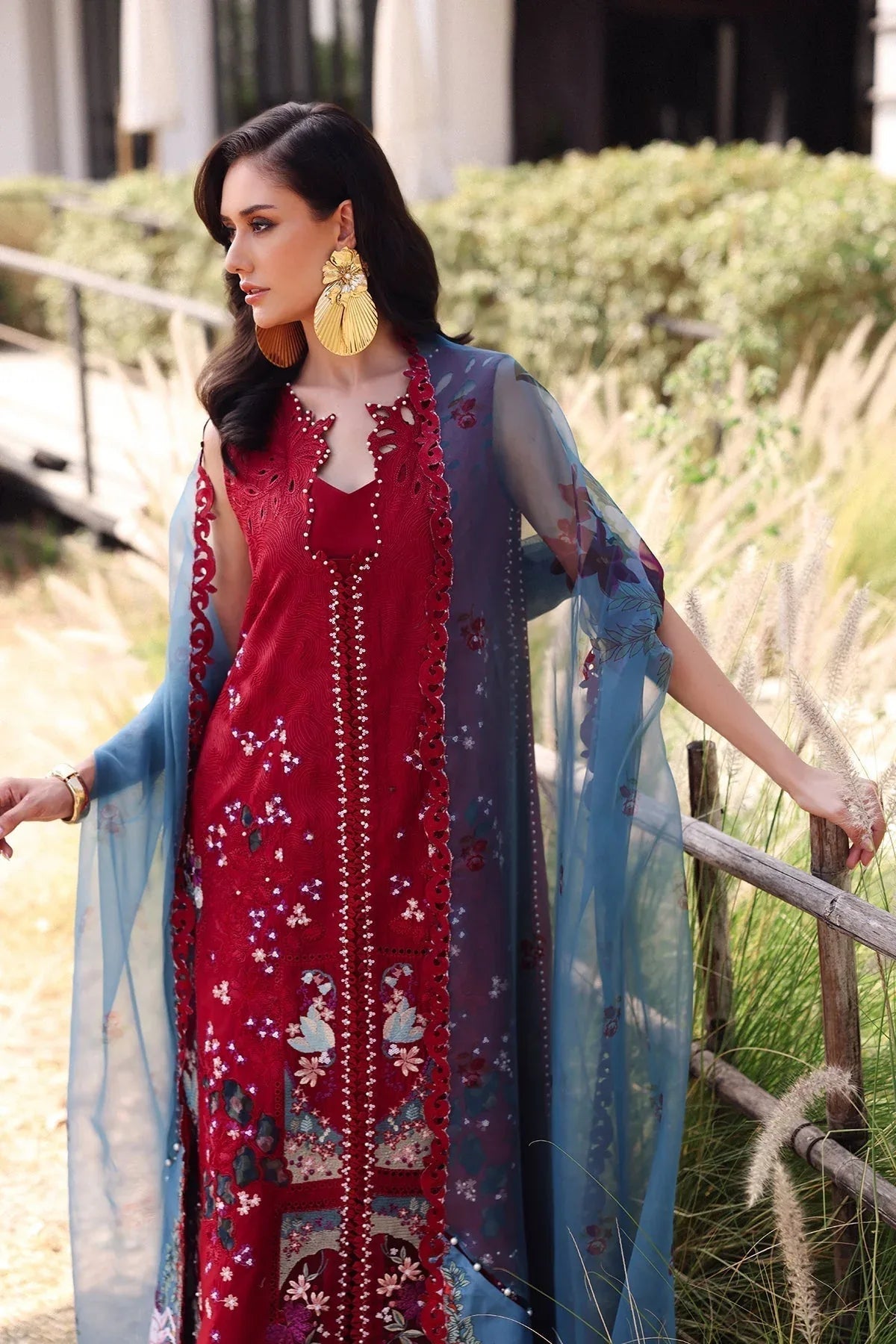 Afrozeh | Lawn 25 | Glacis - Aqsa Fabrics