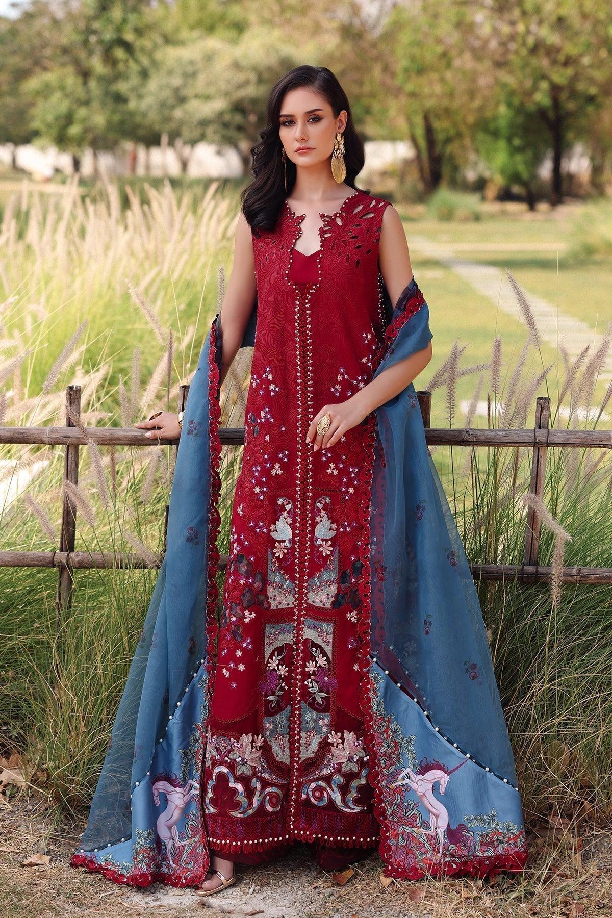 Afrozeh | Luxury Embroidered & Printed Lawn | Glacis - Aqsa Fabrics