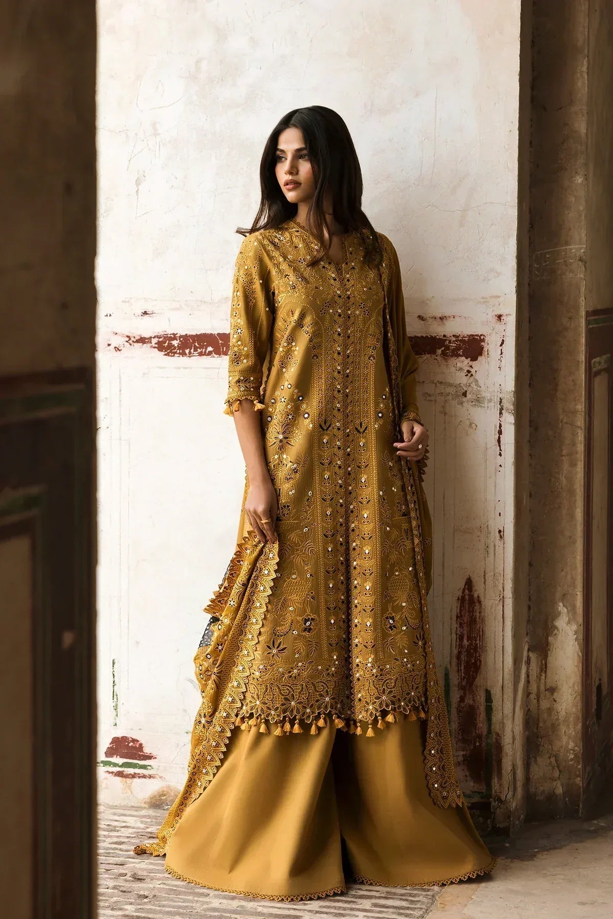 Afrozeh | Mulaqaat Lawn | Wafa - Aqsa Fabrics