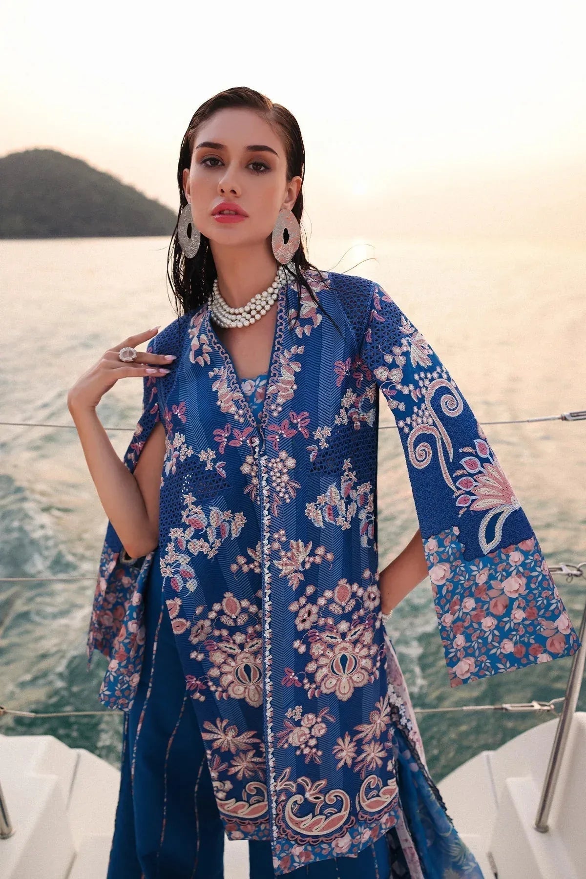 Afrozeh | Luxury Embroidered & Printed Lawn | Eclipse - Aqsa Fabrics