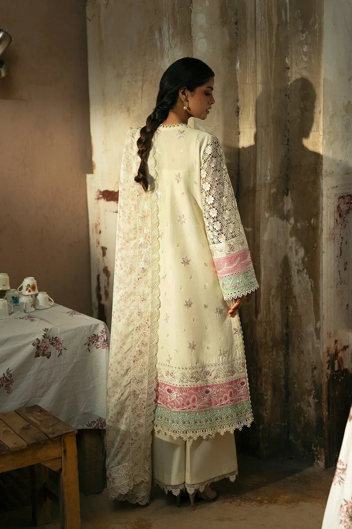 Afrozeh | Mulaqaat Lawn | Mohabbat - Aqsa Fabrics