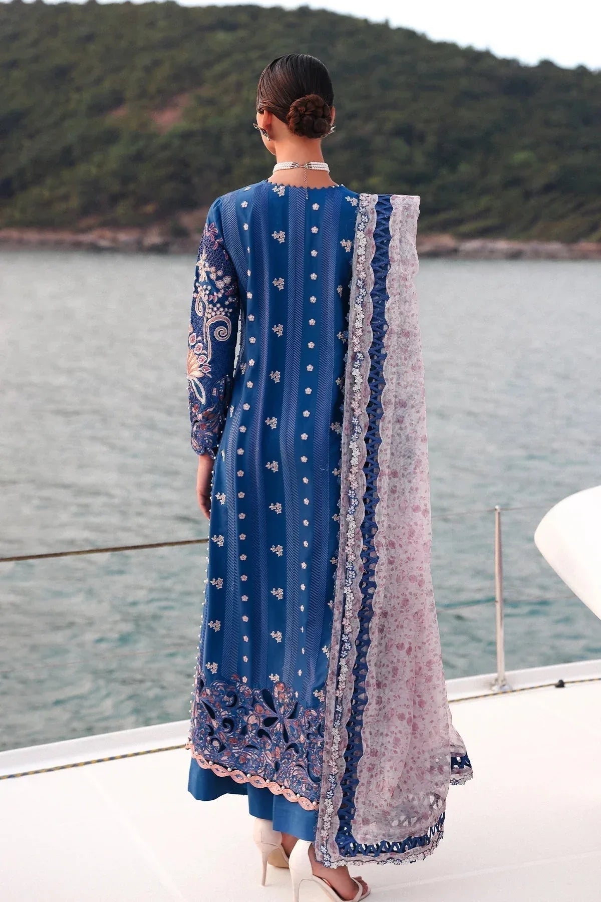 Afrozeh | Luxury Embroidered & Printed Lawn | Eclipse - Aqsa Fabrics