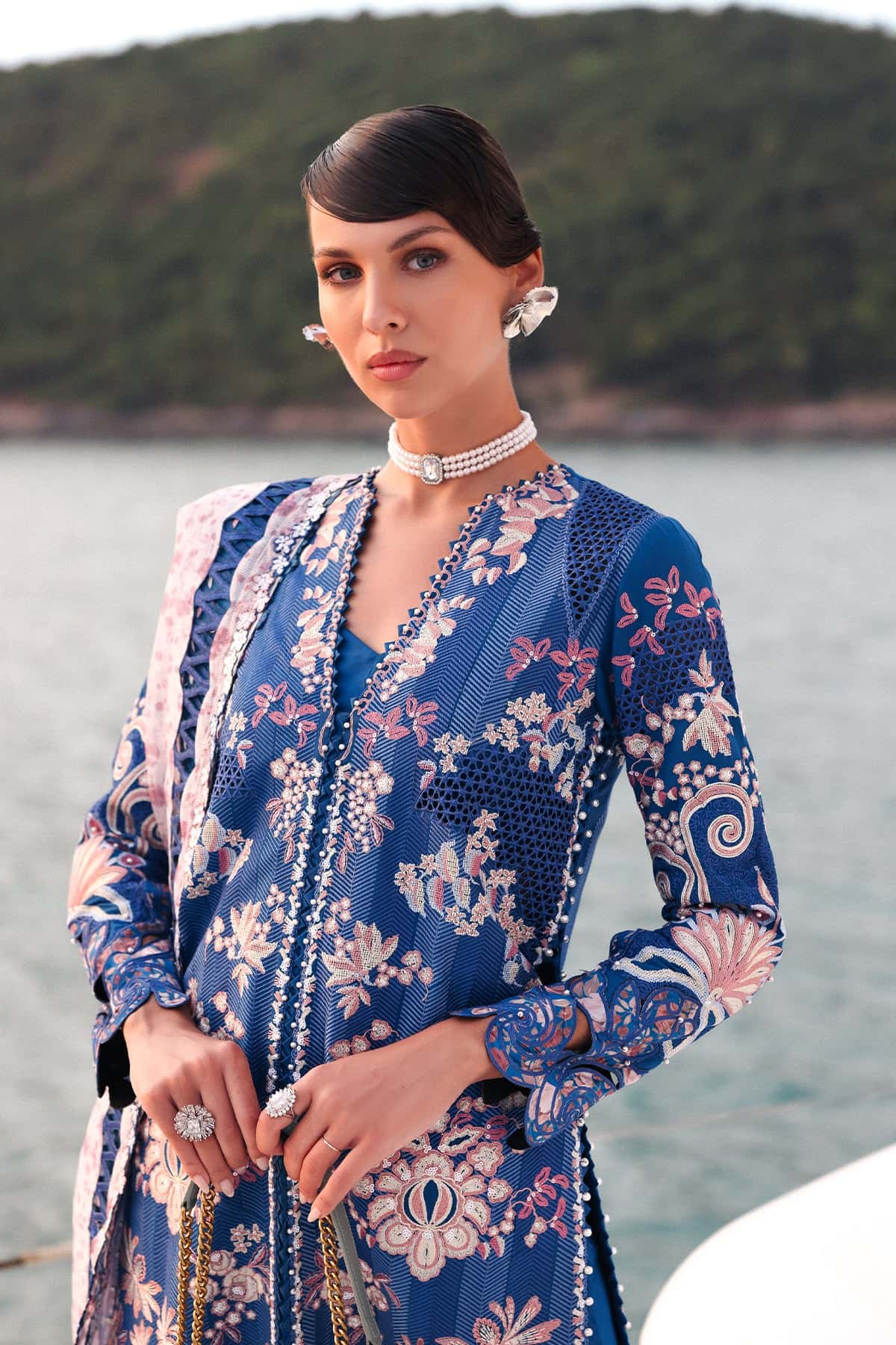 Afrozeh | Lawn 25 | Eclipse - Aqsa Fabrics