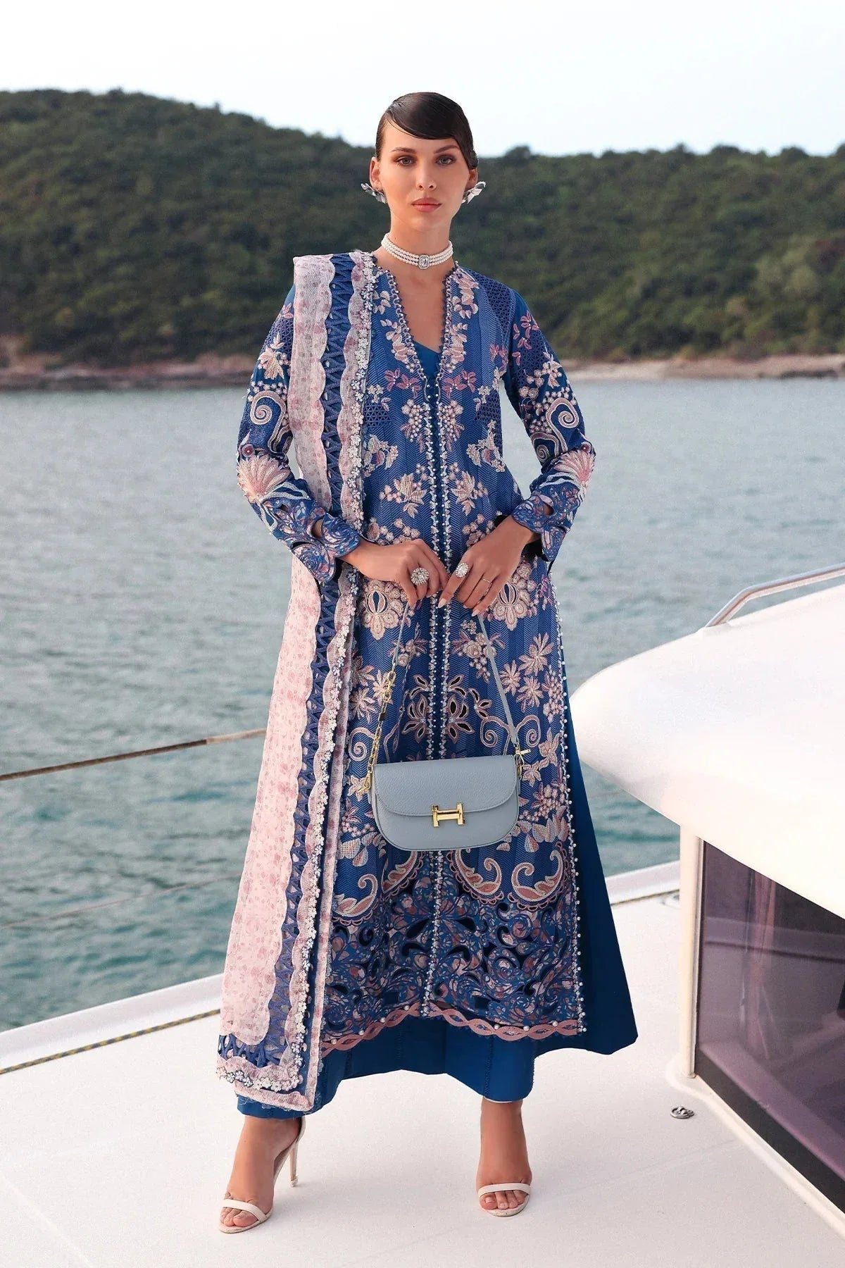 Afrozeh | Luxury Embroidered & Printed Lawn | Eclipse - Aqsa Fabrics