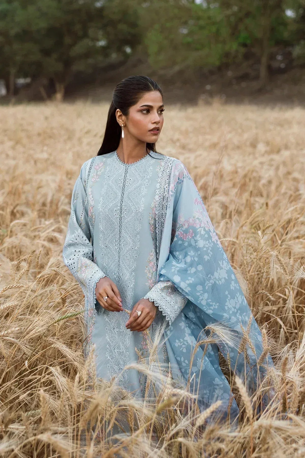 Afrozeh | Mulaqaat Lawn | Sukoon - Aqsa Fabrics