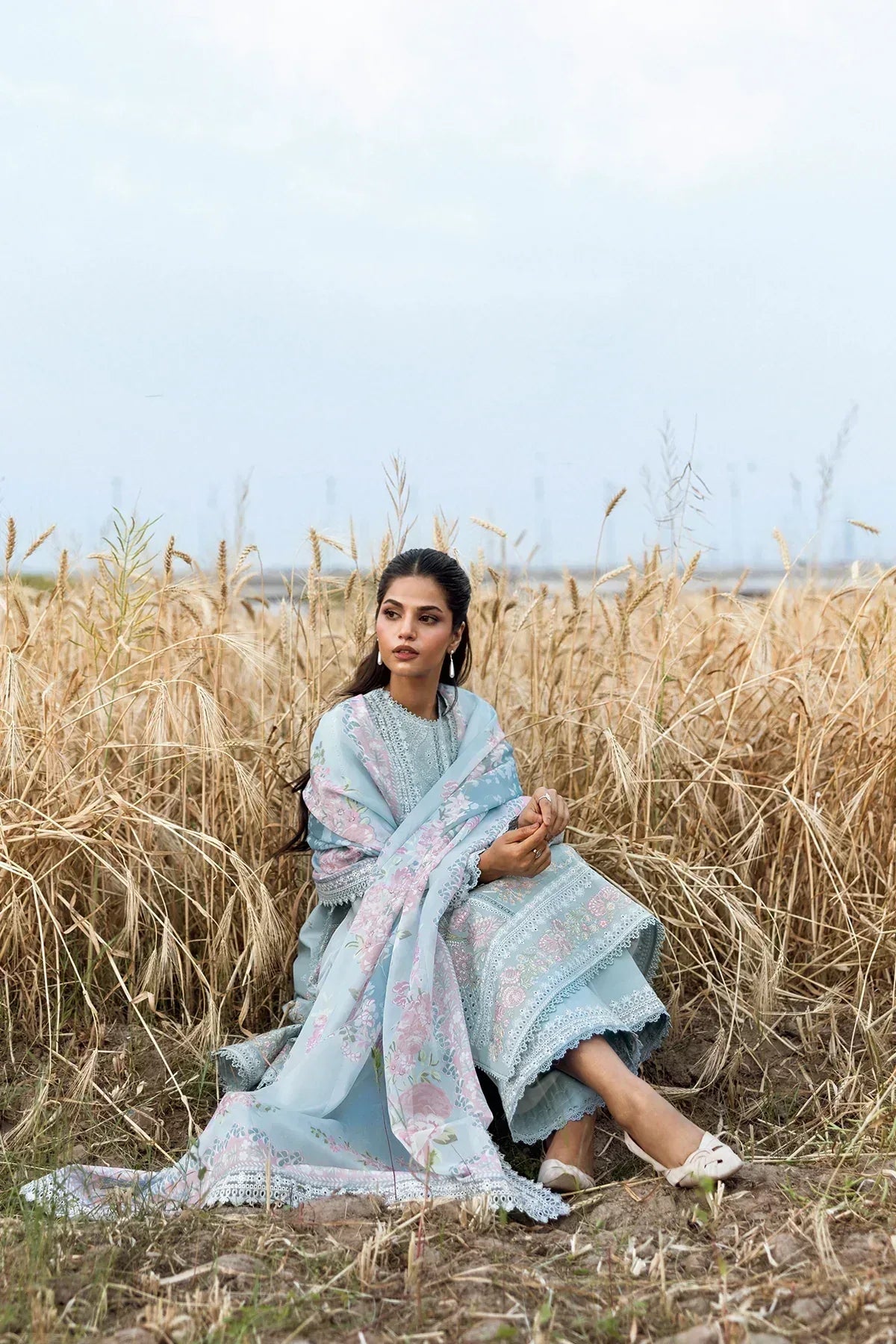 Afrozeh | Mulaqaat Lawn | Sukoon - Aqsa Fabrics