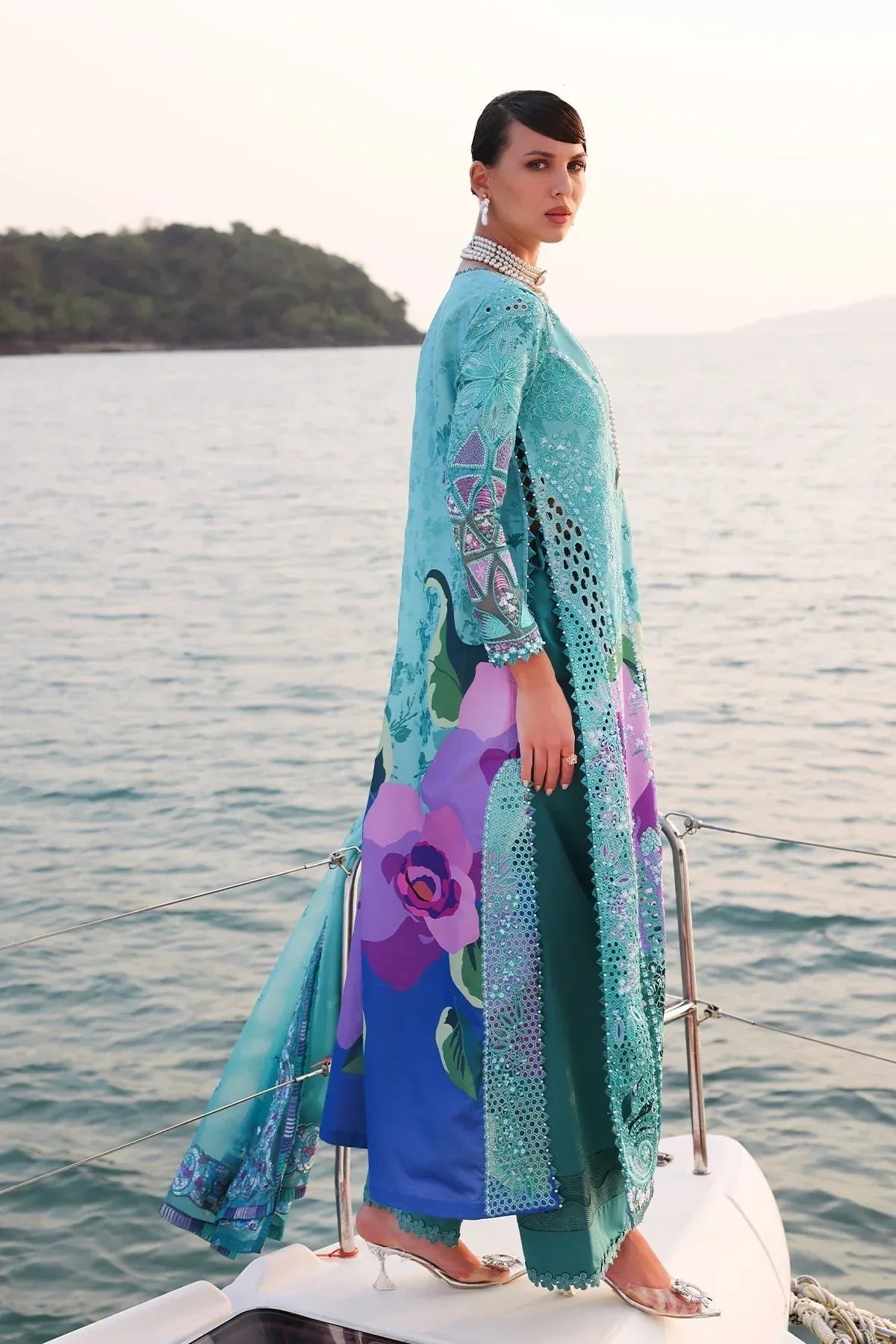 Afrozeh | Luxury Embroidered & Printed Lawn | Sovana - Aqsa Fabrics