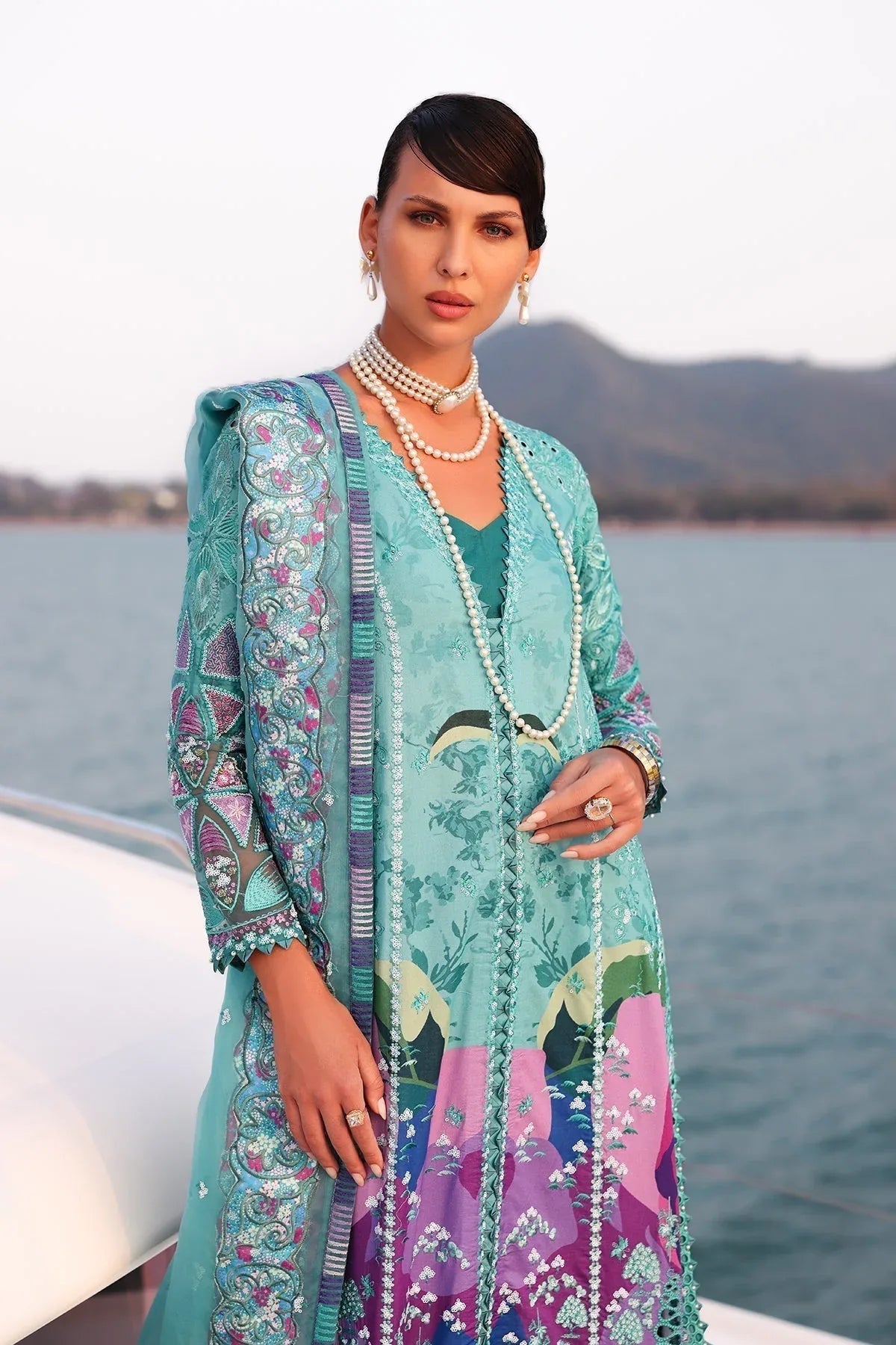 Afrozeh | Lawn 25 | Sovana - Aqsa Fabrics