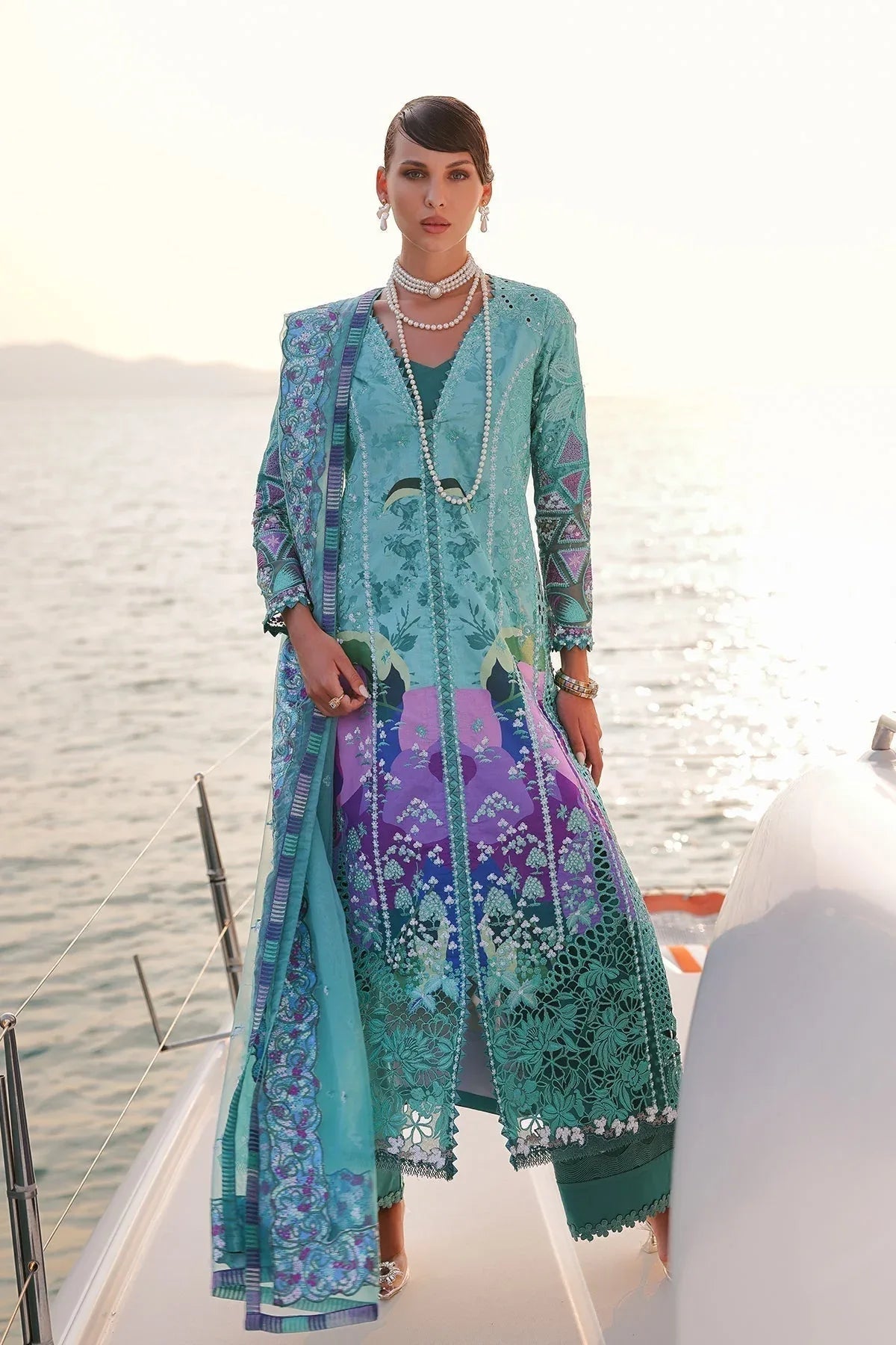 Afrozeh | Lawn 25 | Sovana - Aqsa Fabrics