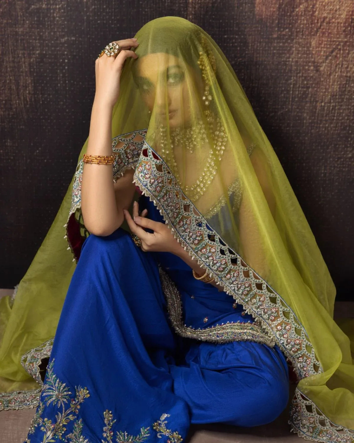 Erum Khan | Begham Jaan Bridal Formals | SABZPARI - Aqsa Fabrics