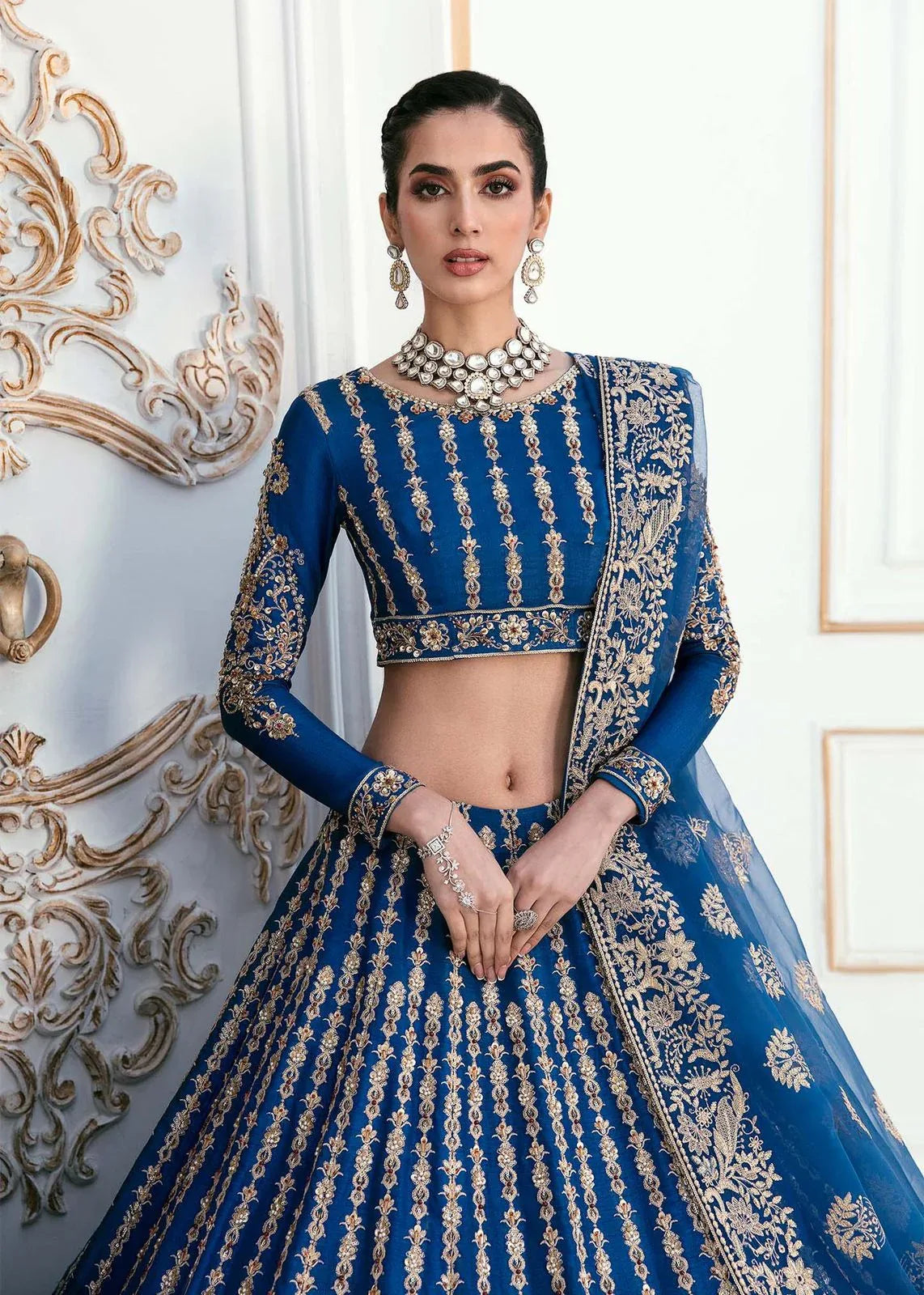 AKBAR ASLAM DYLA U-1452 FORMAL COLLECTION STITCHED - Aqsa Fabrics
