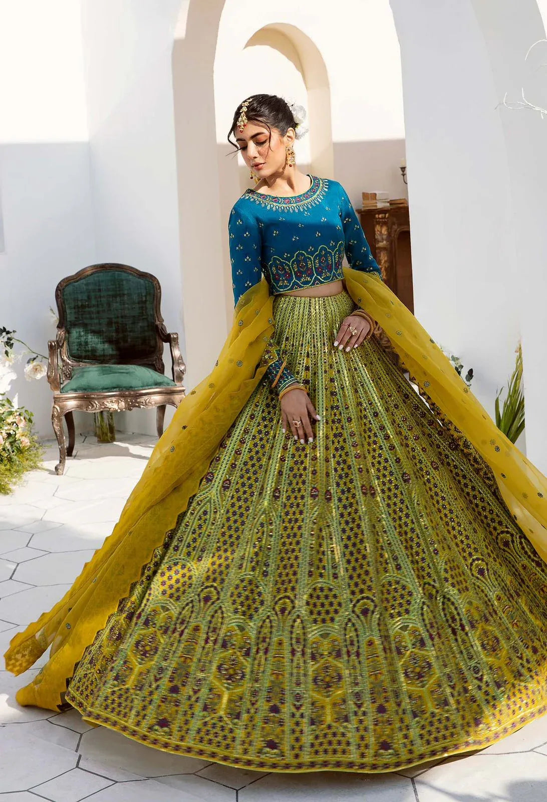 AKBAR ASLAM LITA U-1466 FORMAL COLLECTION STITCHED - Aqsa Fabrics