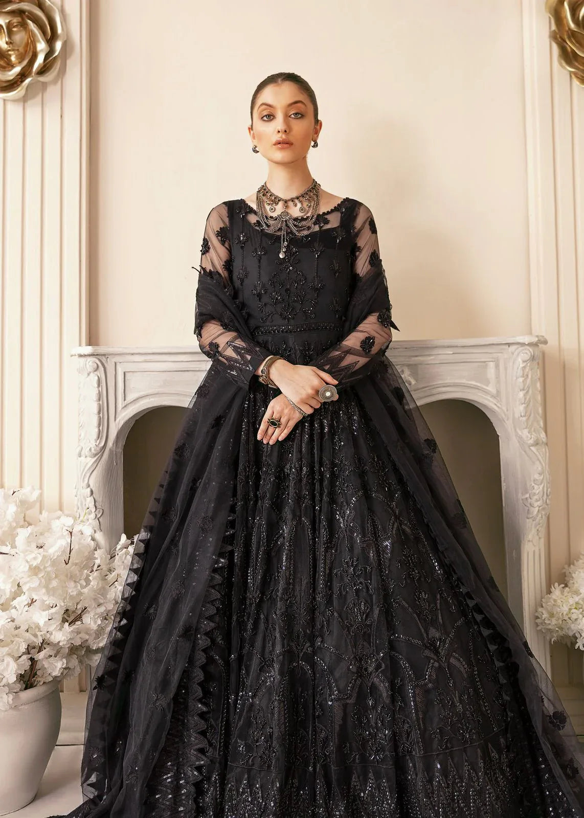 AKBAR ASLAM VRITRA U-1372 FORMAL COLLECTION STITCHED - Aqsa Fabrics