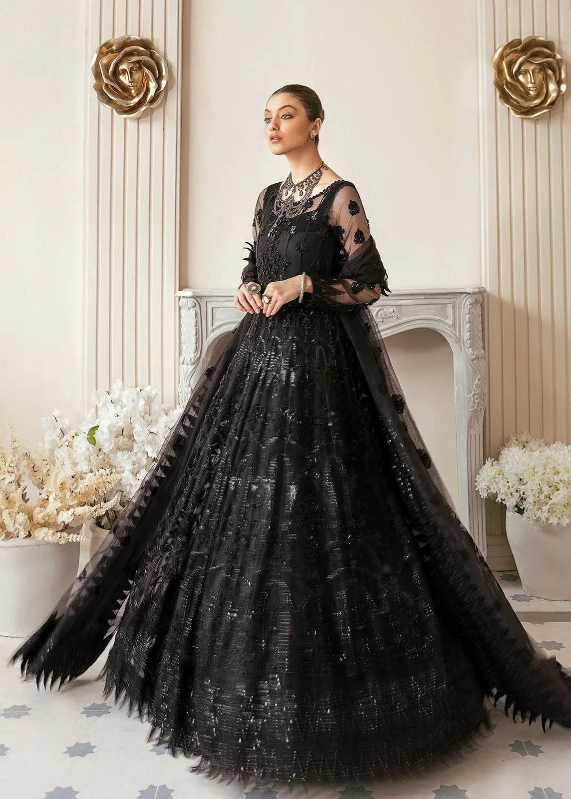 AKBAR ASLAM VRITRA U-1372 FORMAL COLLECTION STITCHED - Aqsa Fabrics