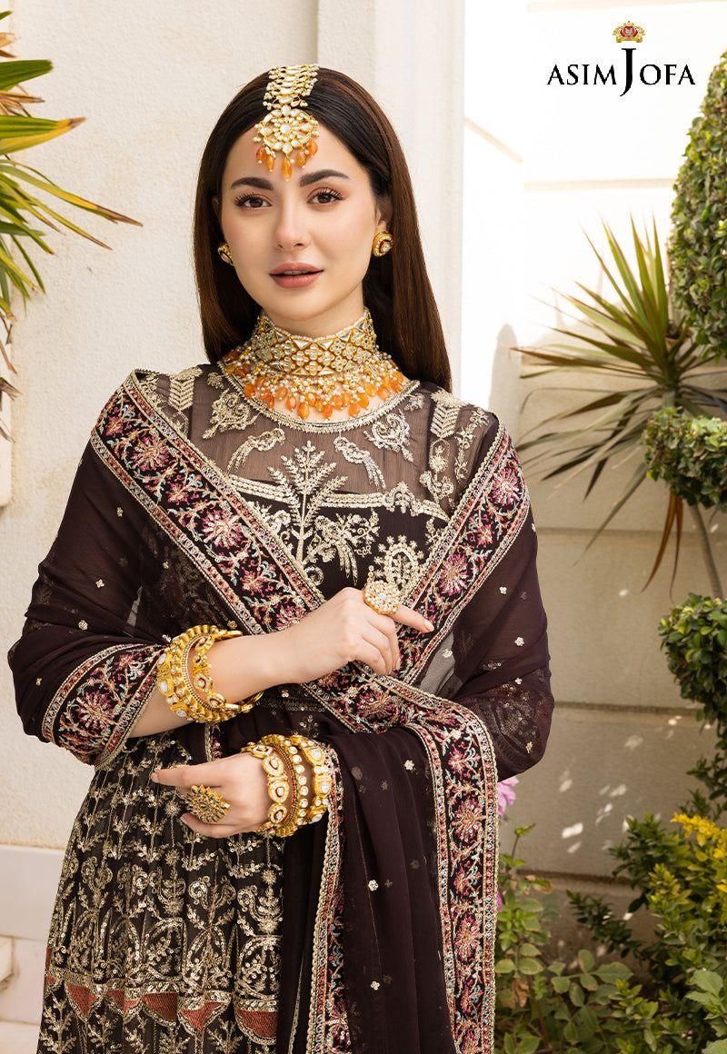 ASIM JOFA LUXUR PRET AJHJ-16 STITCHED - Aqsa Fabrics