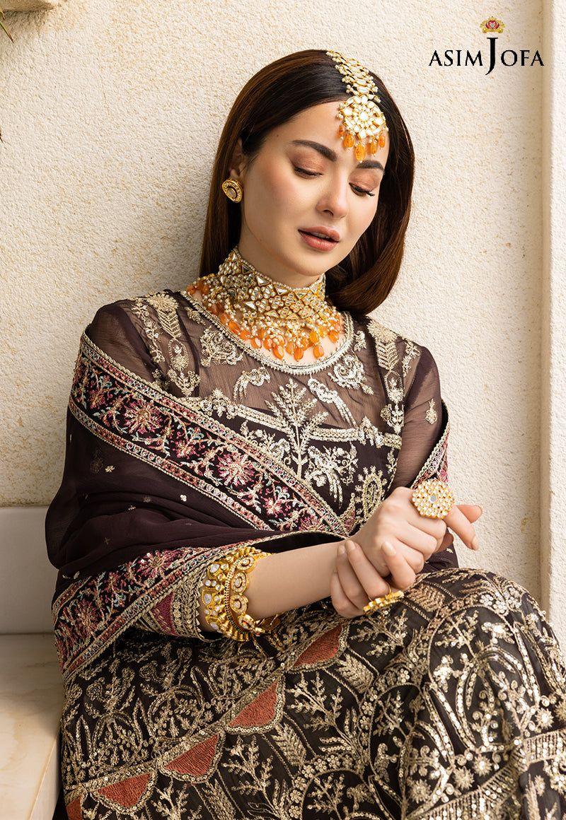 ASIM JOFA LUXUR PRET AJHJ-16 STITCHED - Aqsa Fabrics
