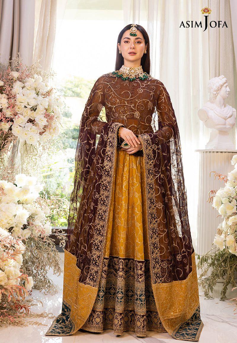 ASIM JOFA LUXUR PRET AJHJ-18 STITCHED - Aqsa Fabrics