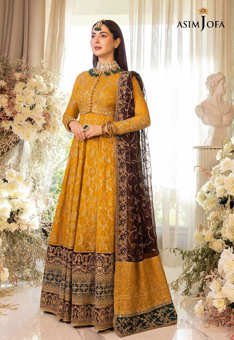 ASIM JOFA LUXUR PRET AJHJ-18 STITCHED - Aqsa Fabrics