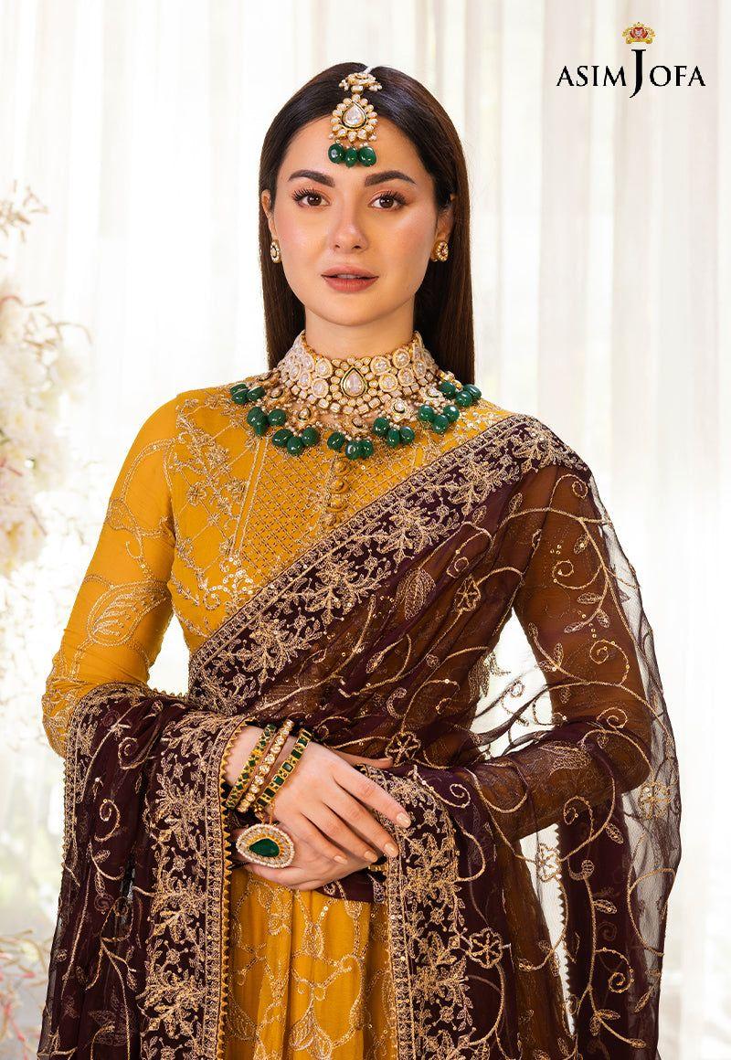 ASIM JOFA LUXUR PRET AJHJ-18 STITCHED - Aqsa Fabrics