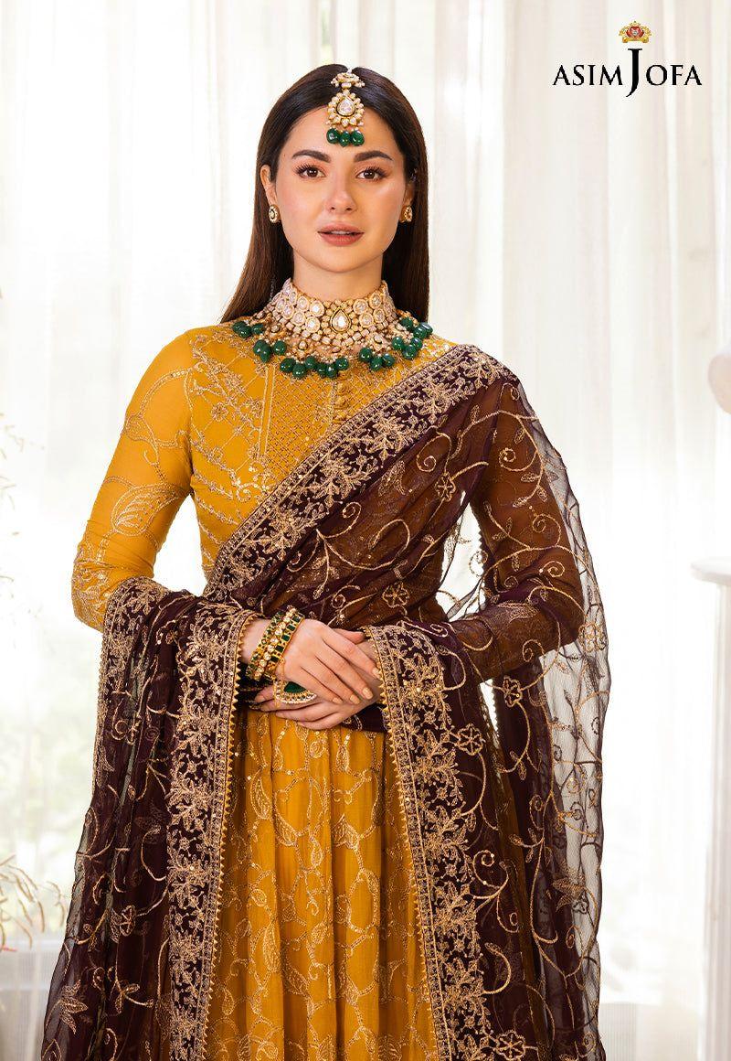 ASIM JOFA LUXUR PRET AJHJ-18 STITCHED - Aqsa Fabrics