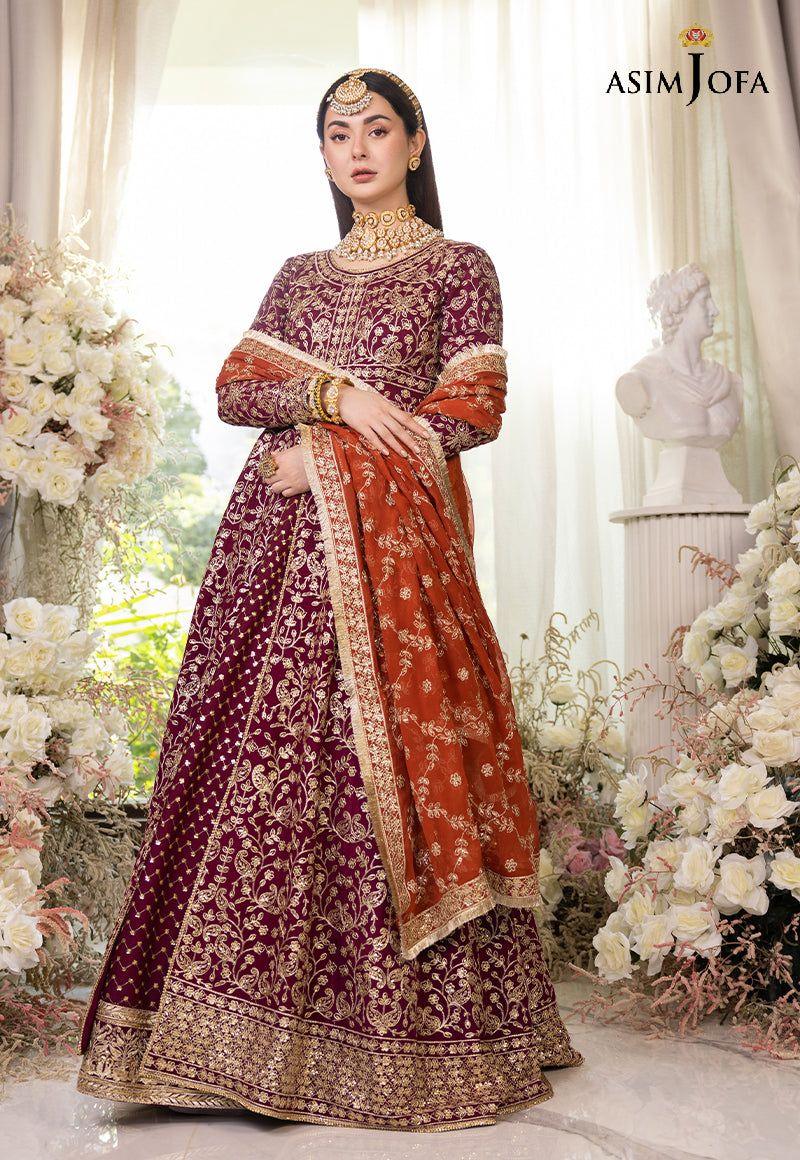 ASIM JOFA LUXUR PRET AJHJ-17 STITCHED - Aqsa Fabrics