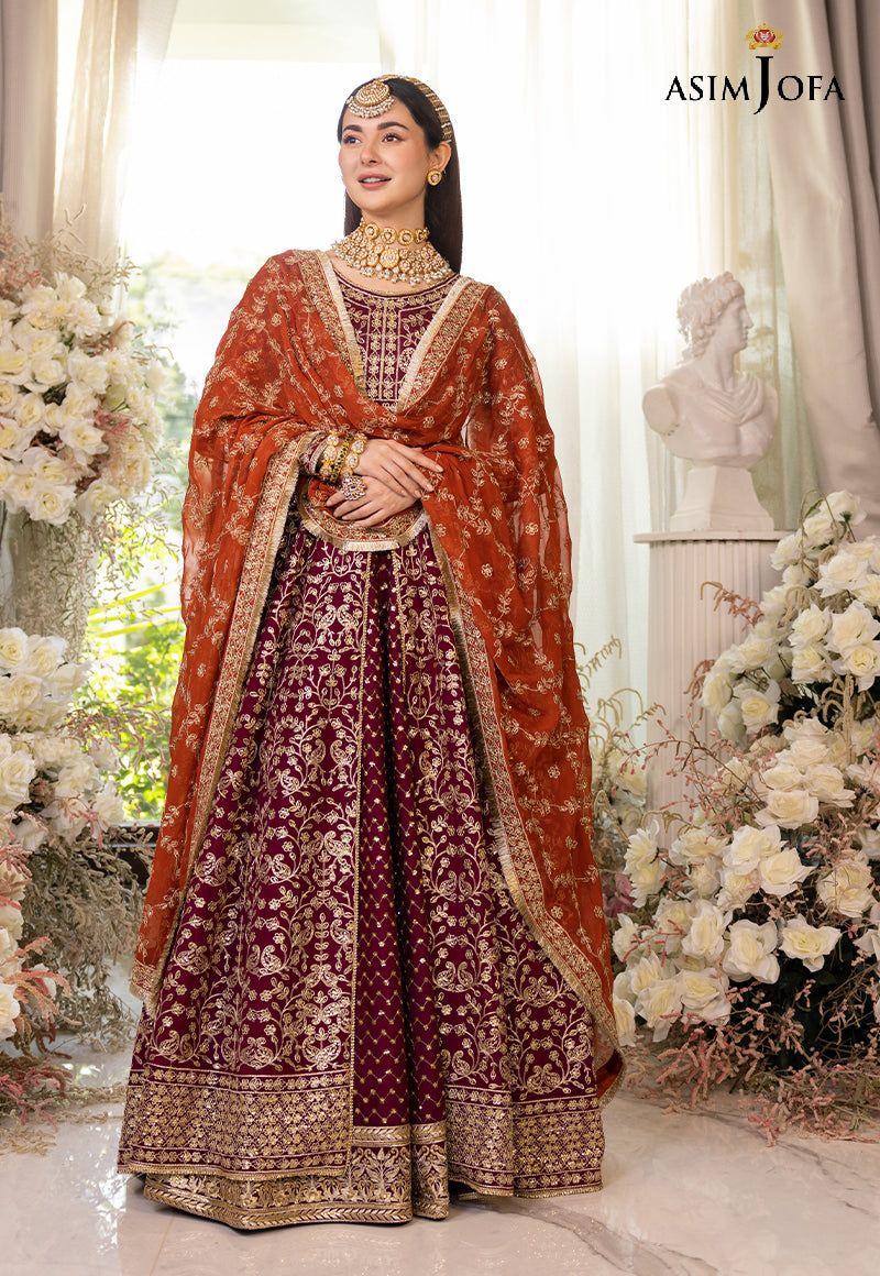 ASIM JOFA LUXUR PRET AJHJ-17 STITCHED - Aqsa Fabrics