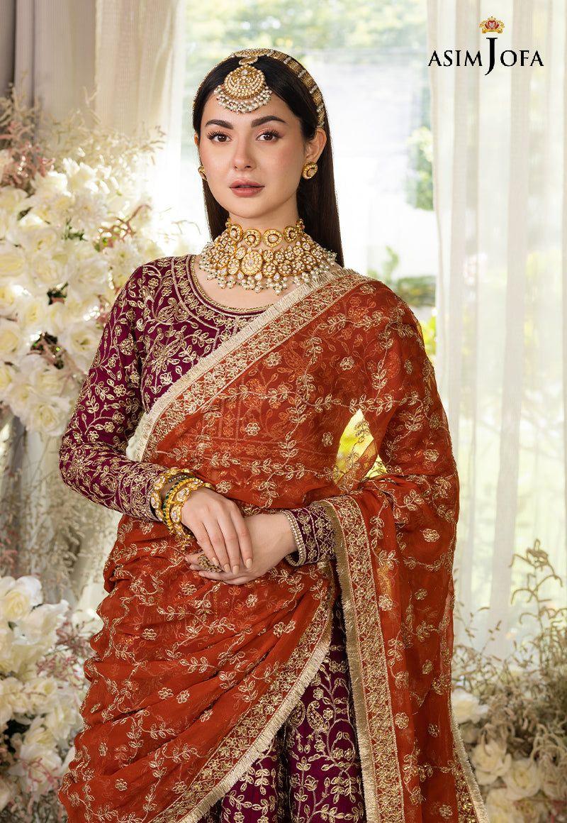 ASIM JOFA LUXUR PRET AJHJ-17 STITCHED - Aqsa Fabrics