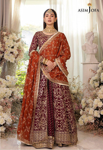 ASIM JOFA LUXUR PRET AJHJ-17 STITCHED - Aqsa Fabrics