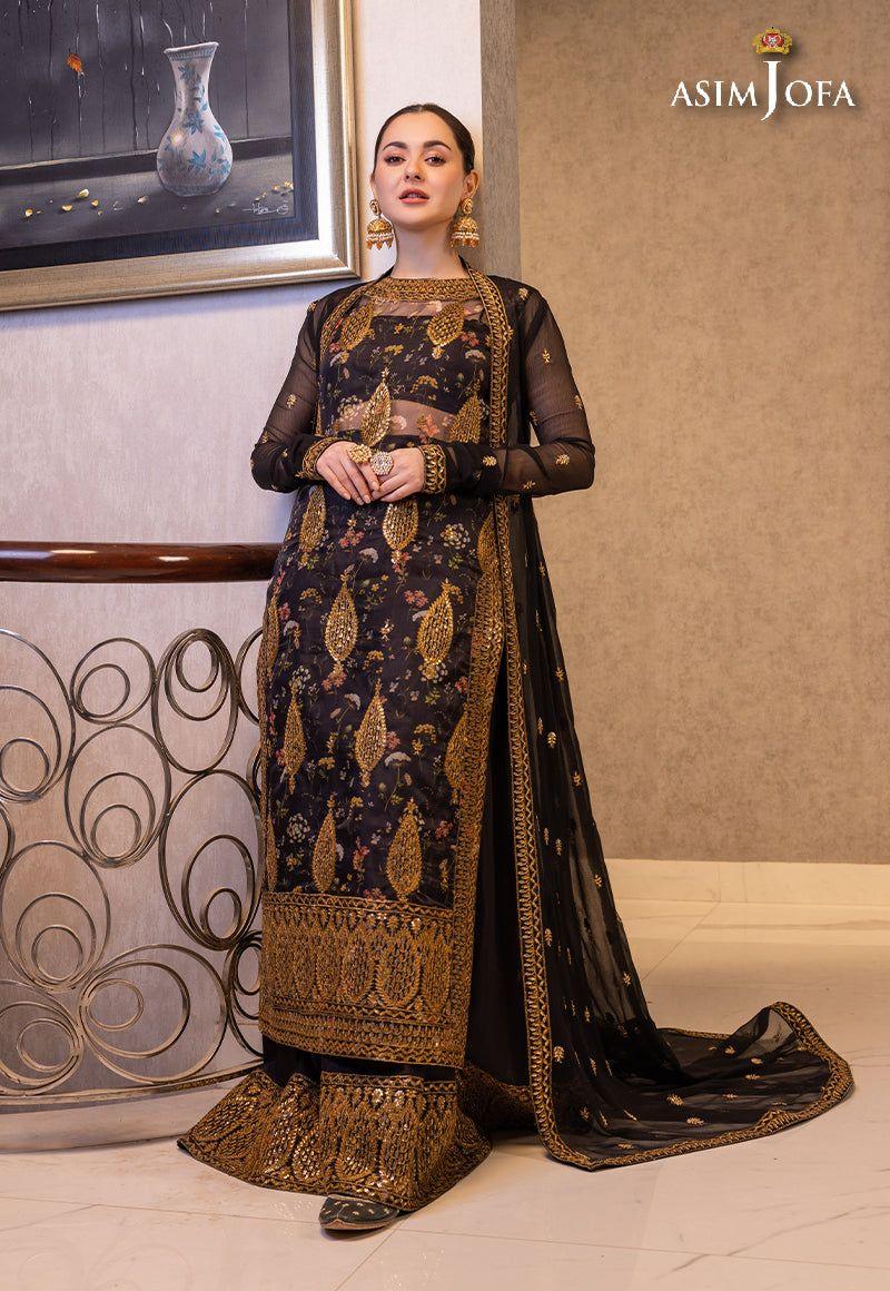 ASIM JOFA LUXUR PRET AJHJ-23 STITCHED - Aqsa Fabrics