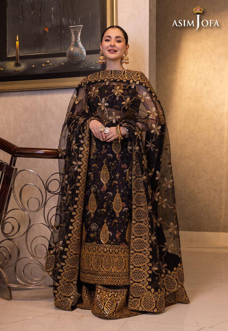 ASIM JOFA LUXUR PRET AJHJ-23 STITCHED - Aqsa Fabrics