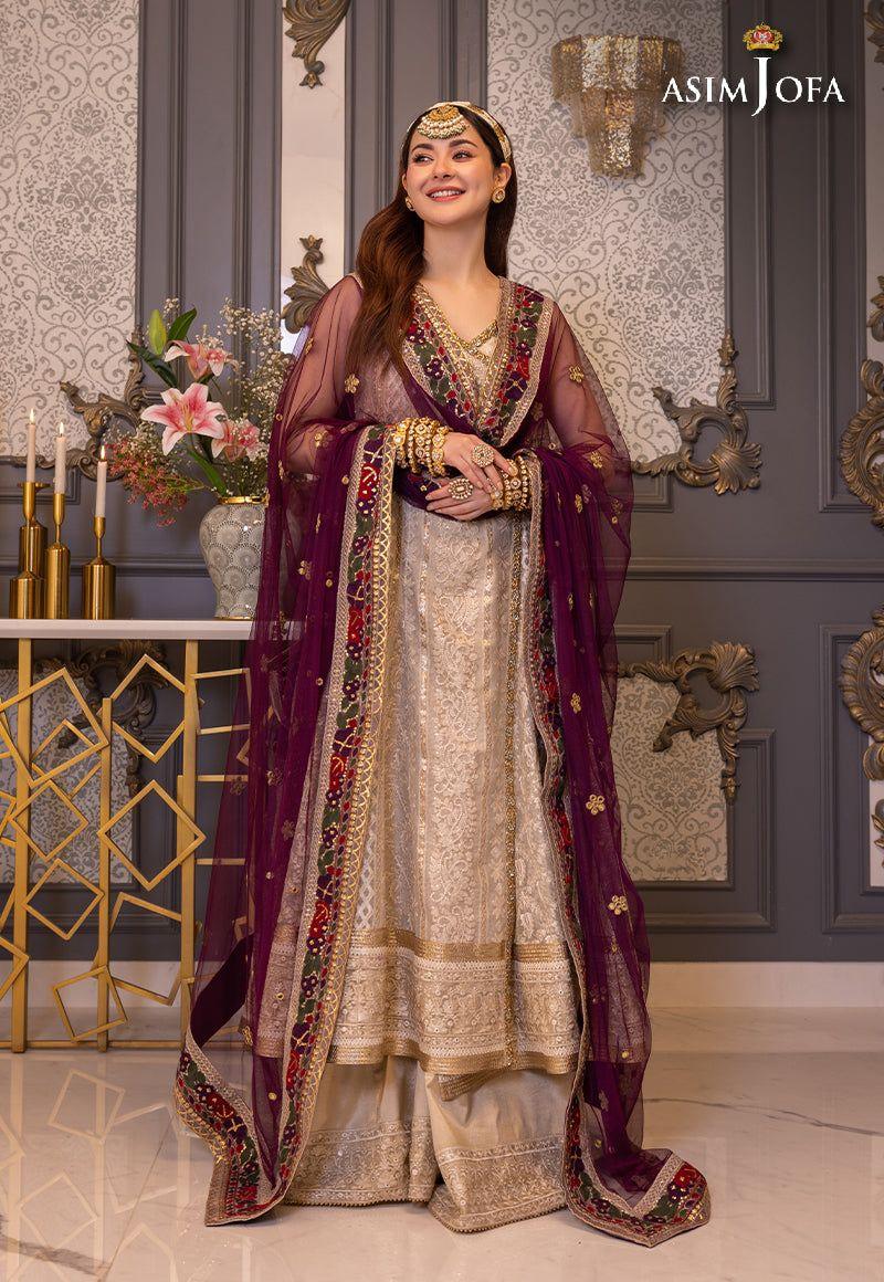 ASIM JOFA LUXUR PRET AJHJ-24 STITCHED - Aqsa Fabrics