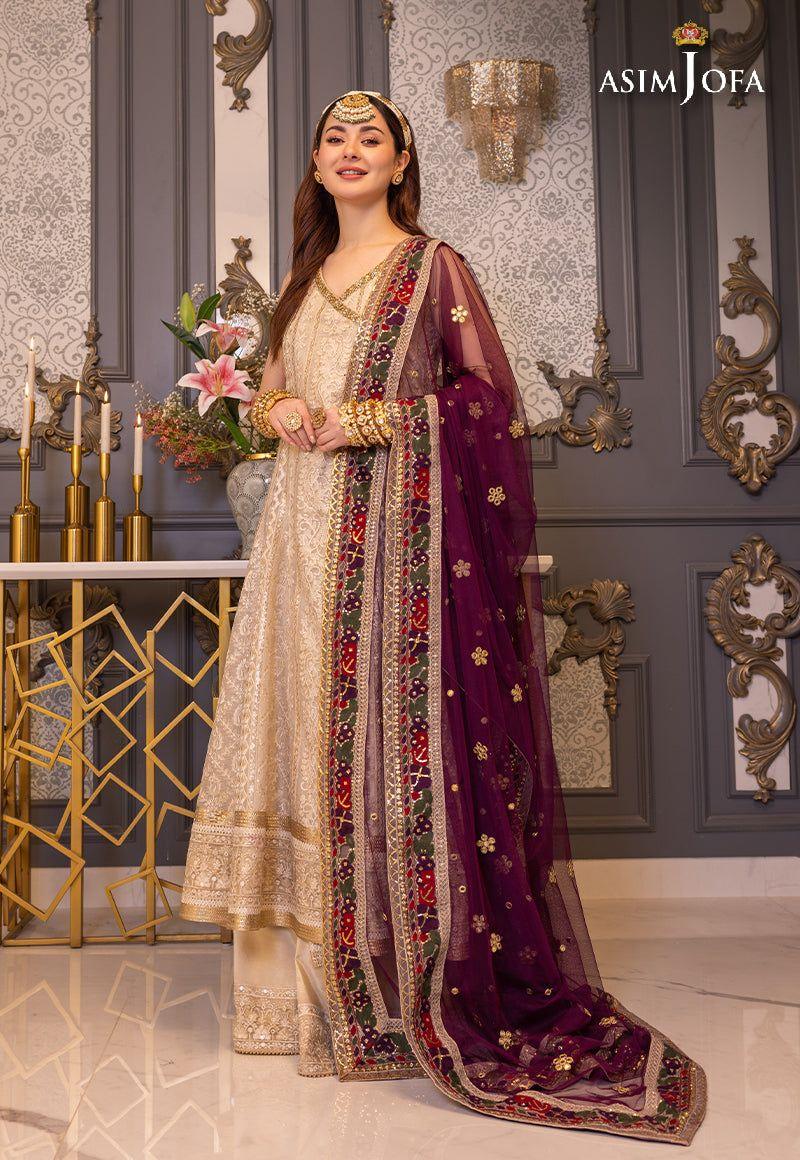 ASIM JOFA LUXUR PRET AJHJ-24 STITCHED - Aqsa Fabrics