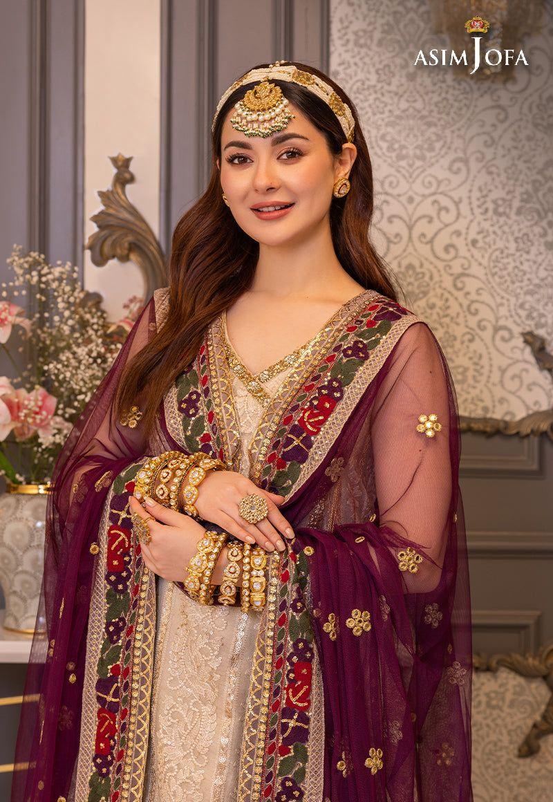 ASIM JOFA LUXUR PRET AJHJ-24 STITCHED - Aqsa Fabrics