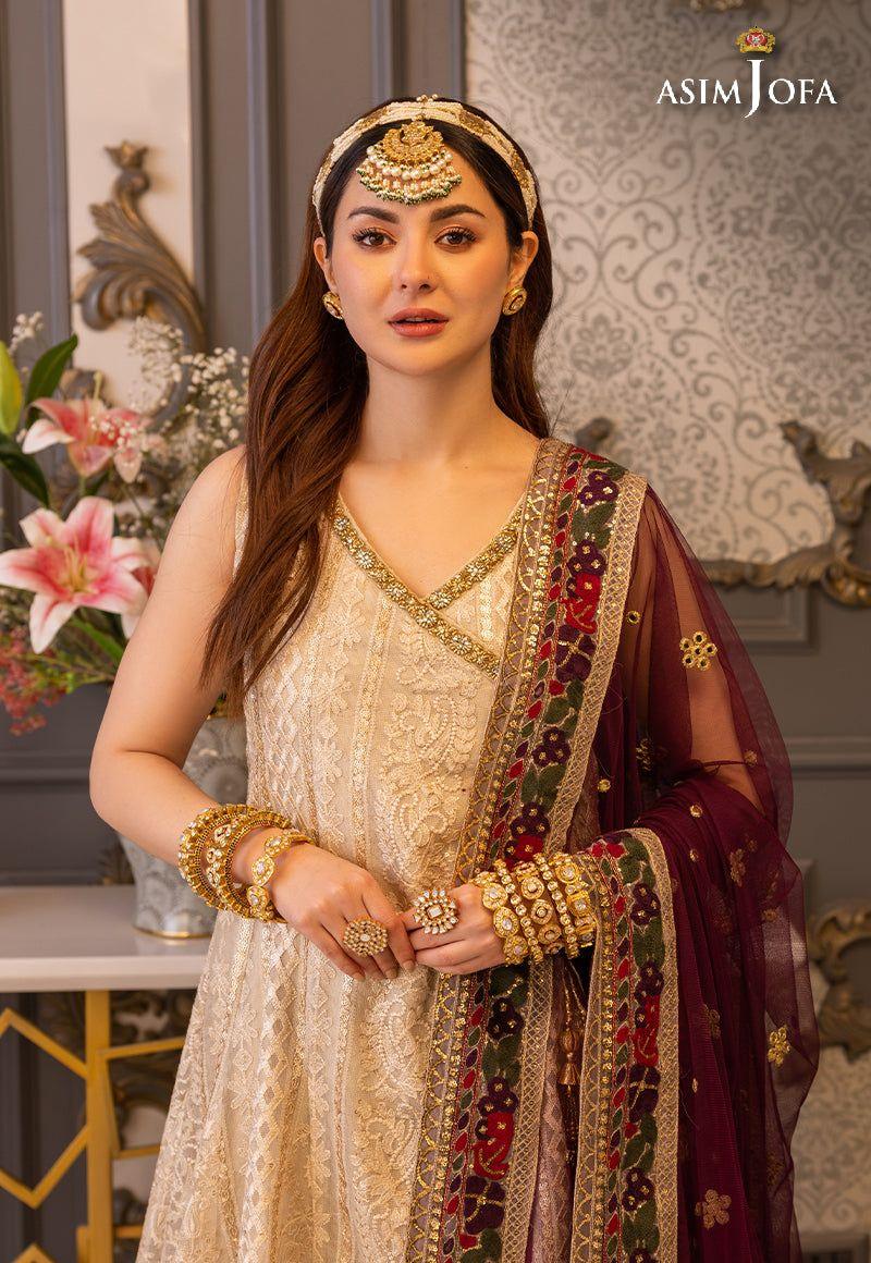 ASIM JOFA LUXUR PRET AJHJ-24 STITCHED - Aqsa Fabrics