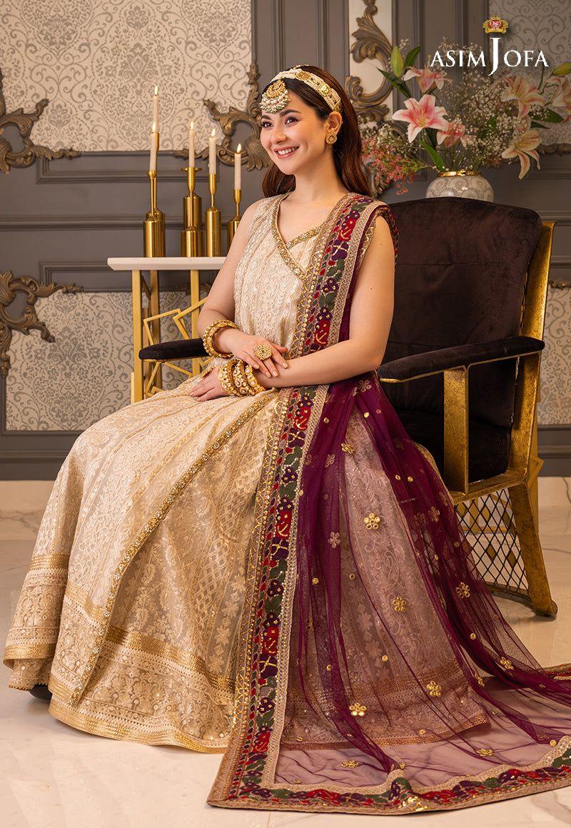 ASIM JOFA LUXUR PRET AJHJ-24 STITCHED - Aqsa Fabrics