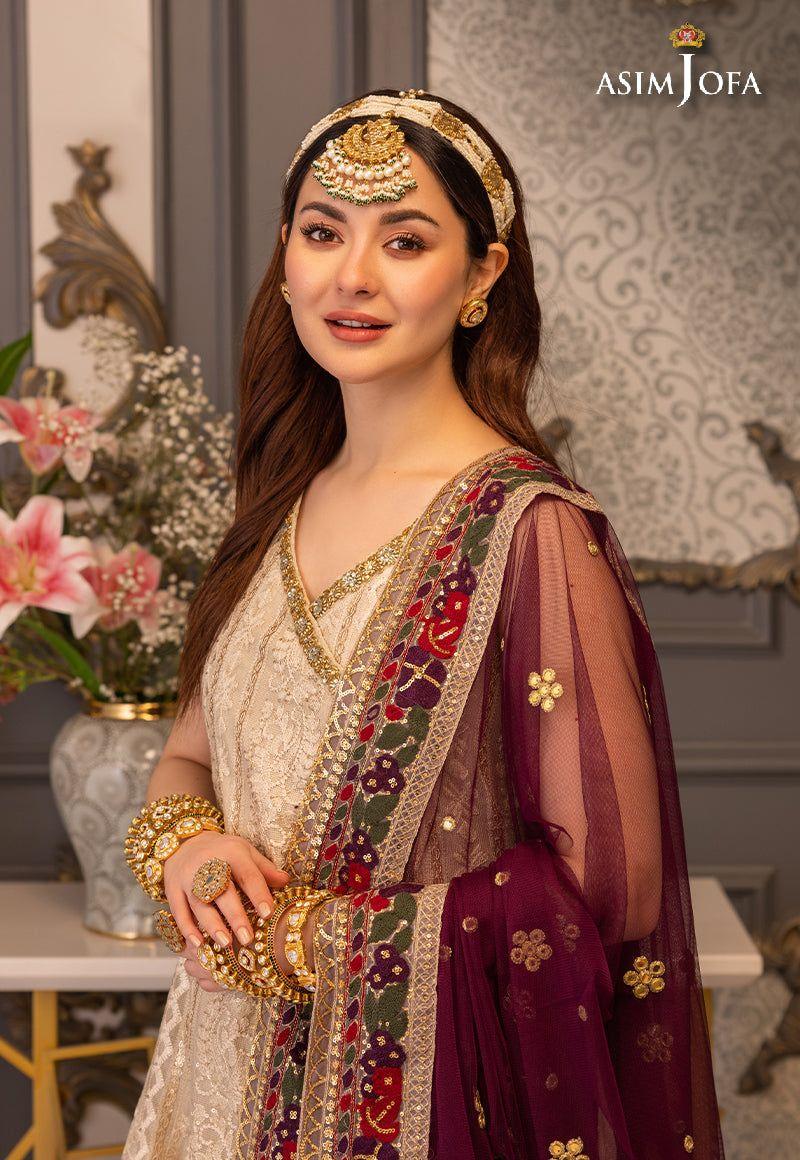 ASIM JOFA LUXUR PRET AJHJ-24 STITCHED - Aqsa Fabrics