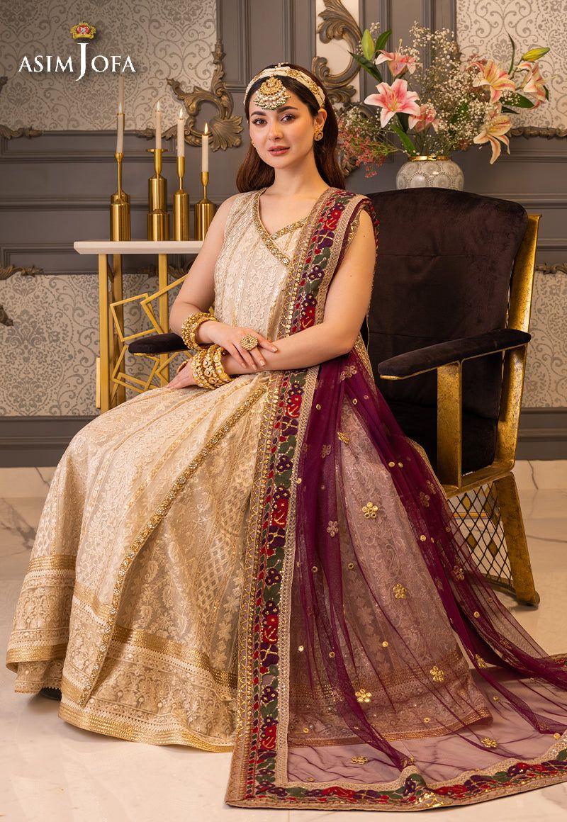 ASIM JOFA LUXUR PRET AJHJ-24 STITCHED - Aqsa Fabrics
