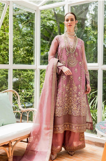 Maryum N Maria | Sorina Luxury Chiffon 23 | Dusty Rose (MW23-509) - Aqsa Fabrics