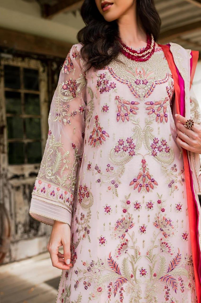 Maryum N Maria | Sorina Luxury Chiffon 23 | Potpurri (MW23-501) - Aqsa Fabrics